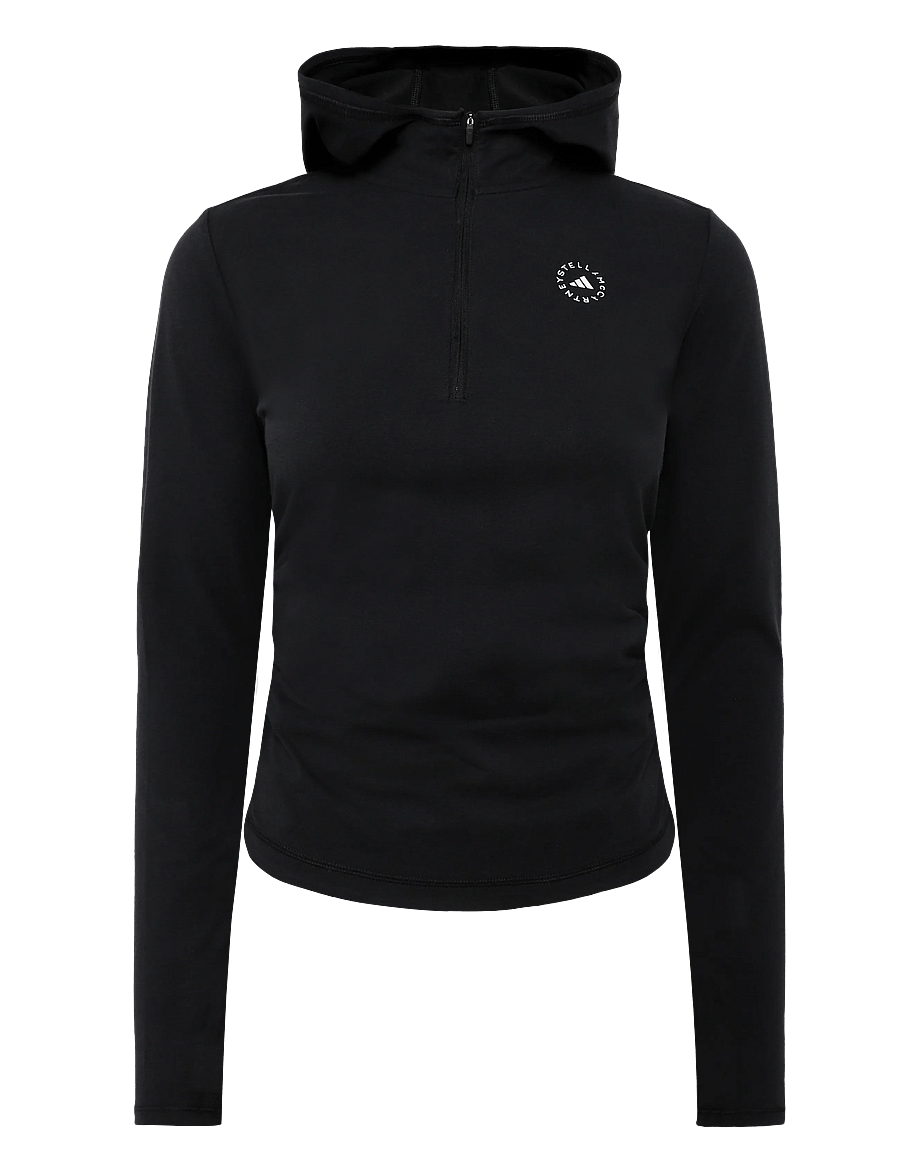adidas by Stella McCartney - aSMC STD LS TEE - hoodies - black - 0
