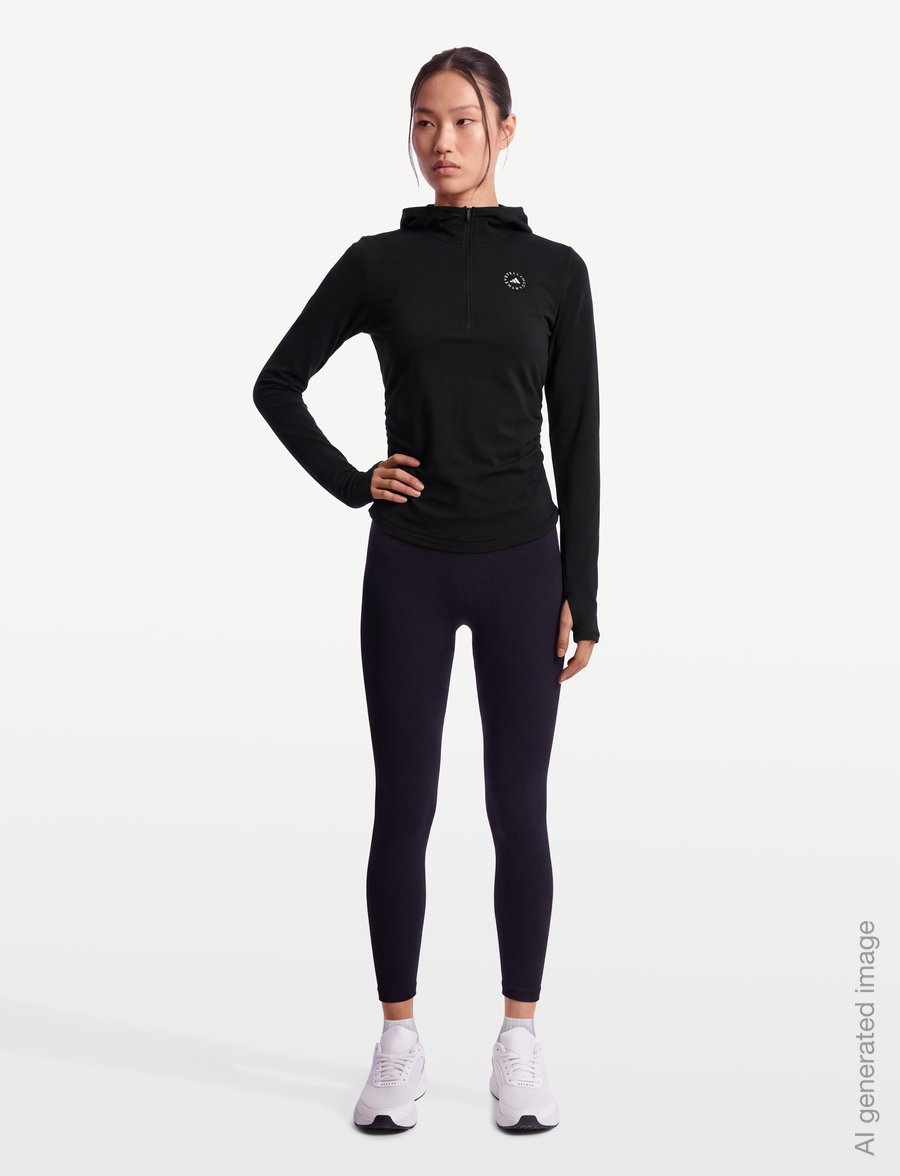adidas by Stella McCartney - aSMC STD LS TEE - rudens santaupos - black - 0