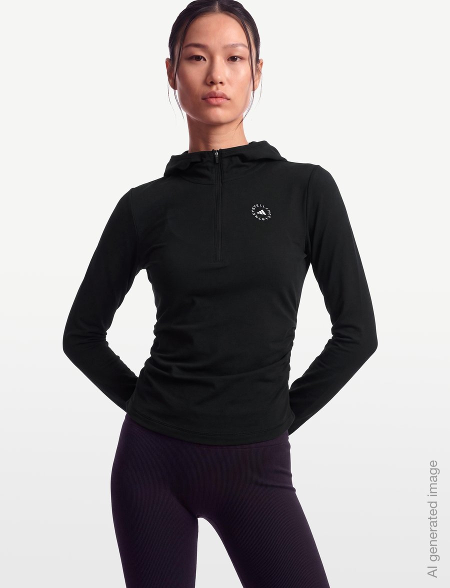 adidas by Stella McCartney - aSMC STD LS TEE - rudens santaupos - black - 3