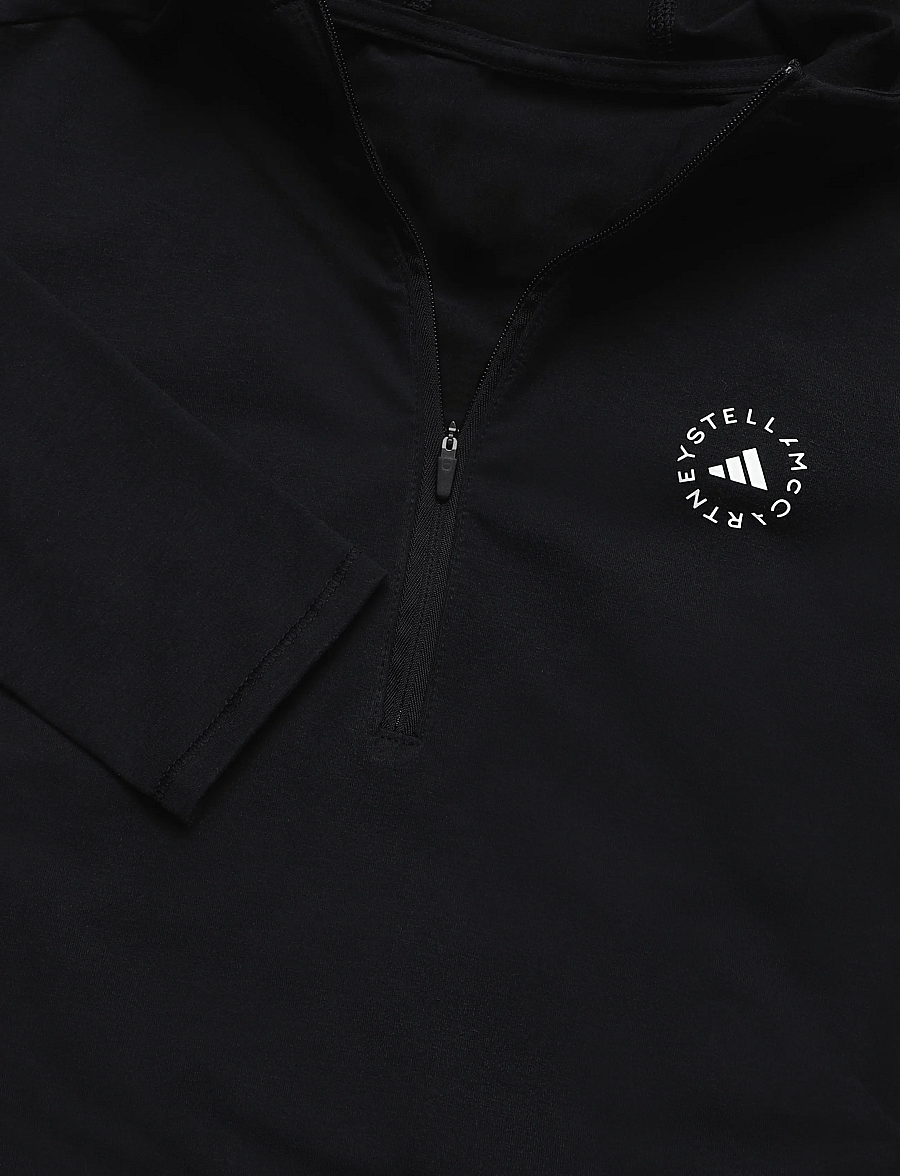 adidas by Stella McCartney - aSMC STD LS TEE - hoodies - black - 2
