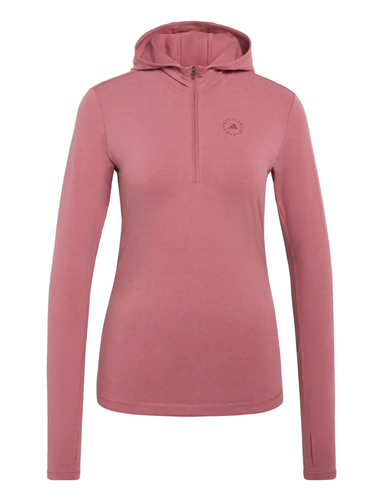 adidas by Stella McCartney aSMC STD LS TEE - Kapuzenpullover - PRECRI / pink/rose