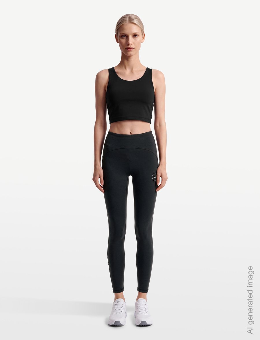 adidas by Stella McCartney - aSMC STD C LEG - legginsy do ćwiczeń - black - 0