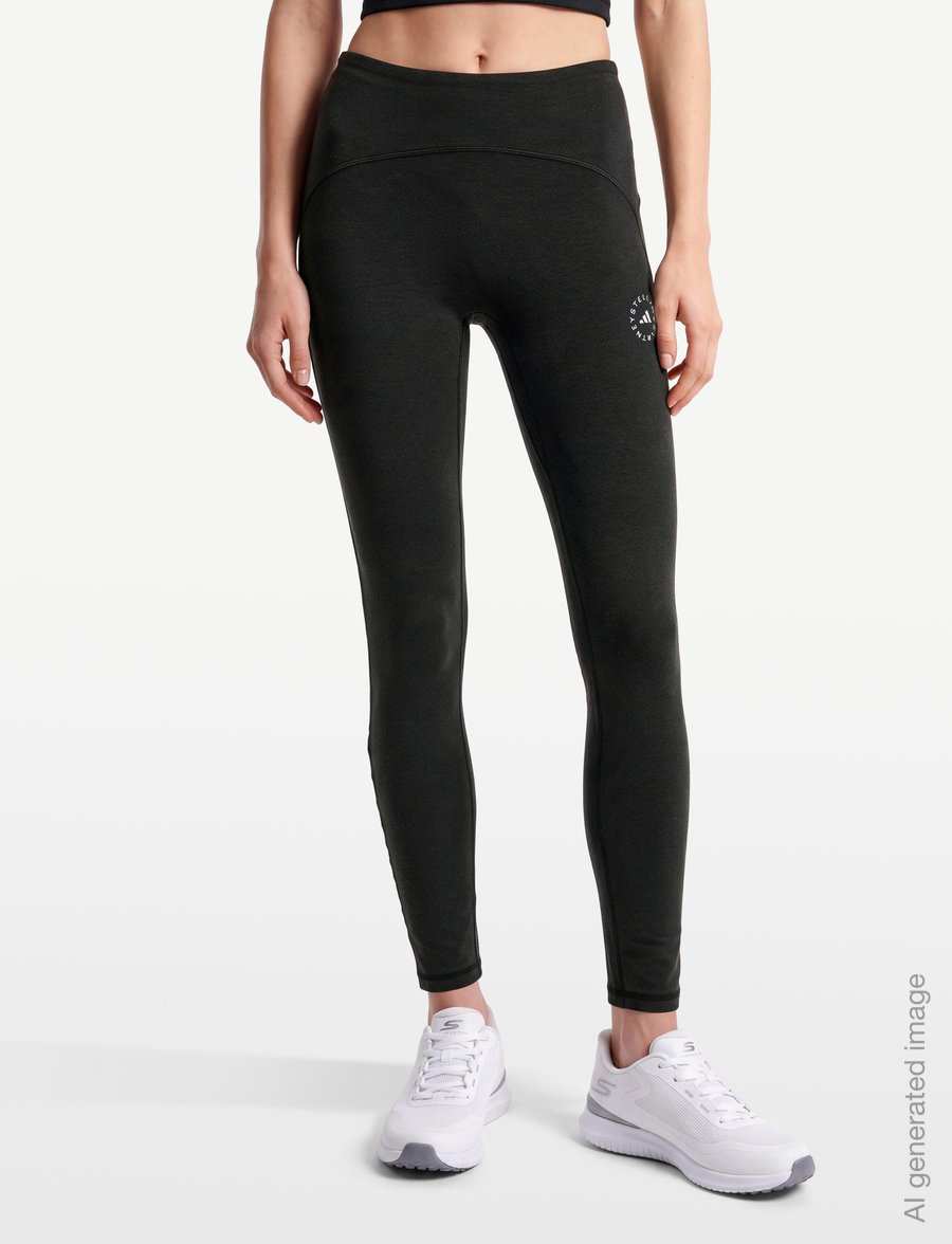 adidas by Stella McCartney - aSMC STD C LEG - legginsy do ćwiczeń - black - 3
