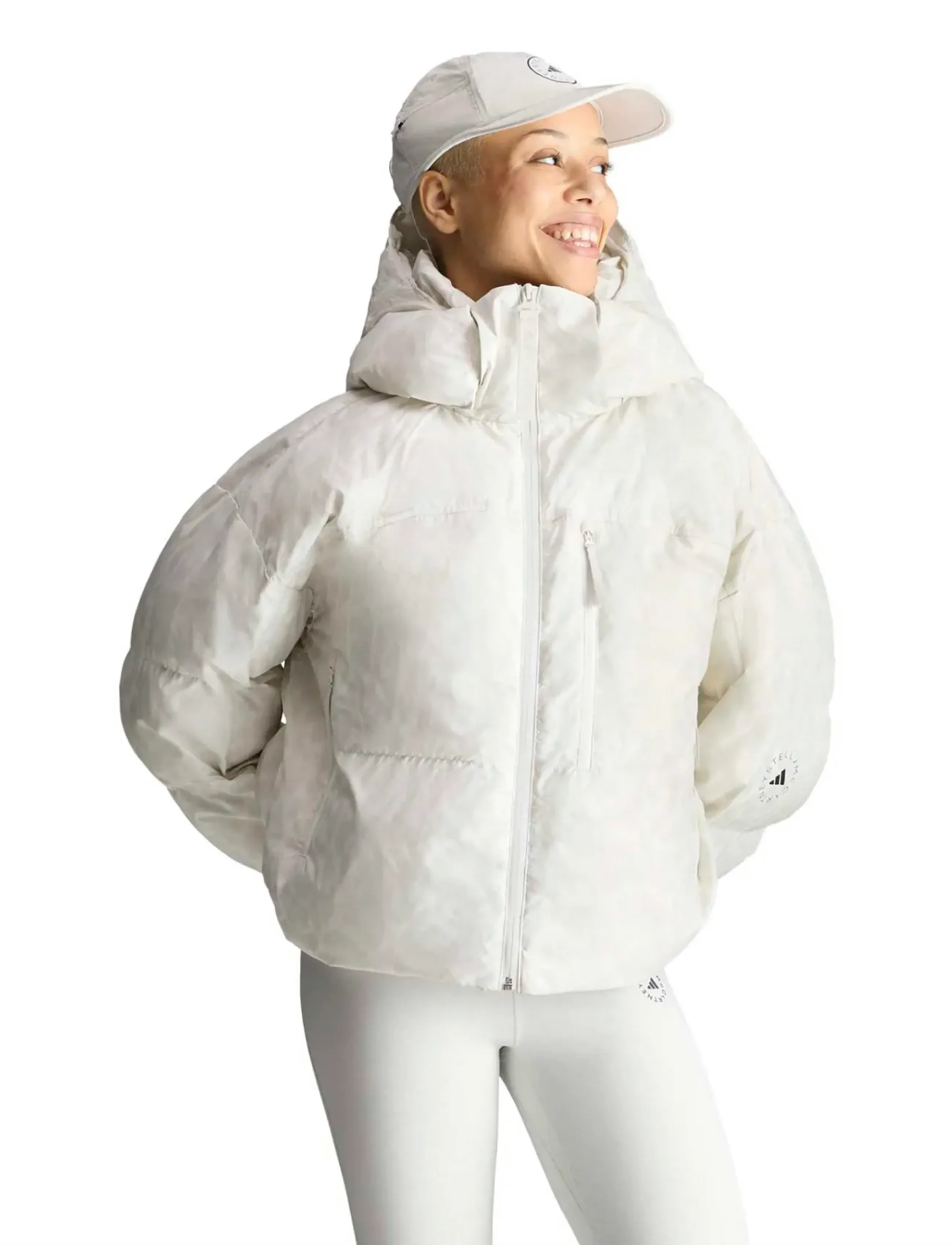 adidas by Stella McCartney - aSMC SHRT PUF P - cwhite/orbgry - 0