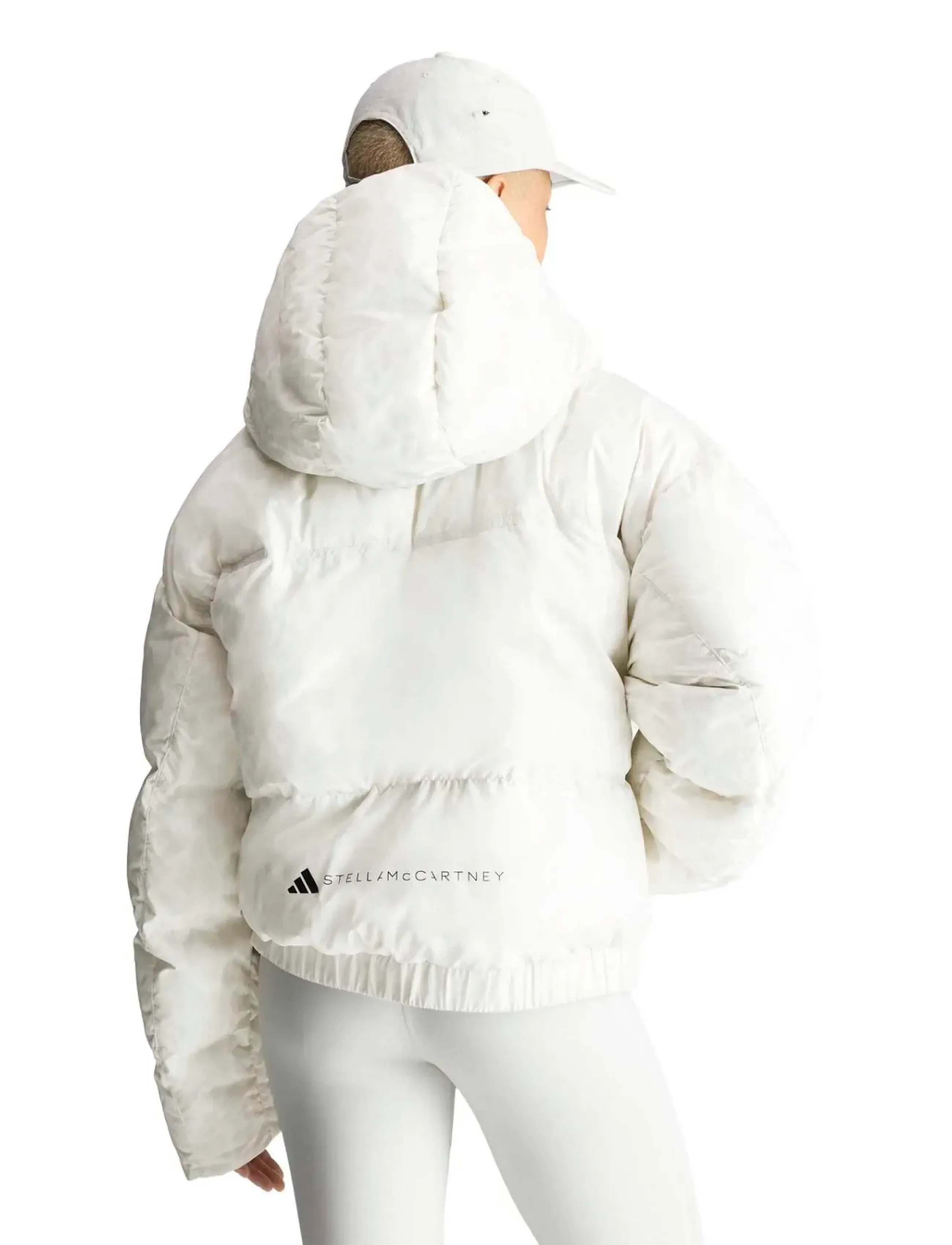 adidas by Stella McCartney - aSMC SHRT PUF P - cwhite/orbgry - 2