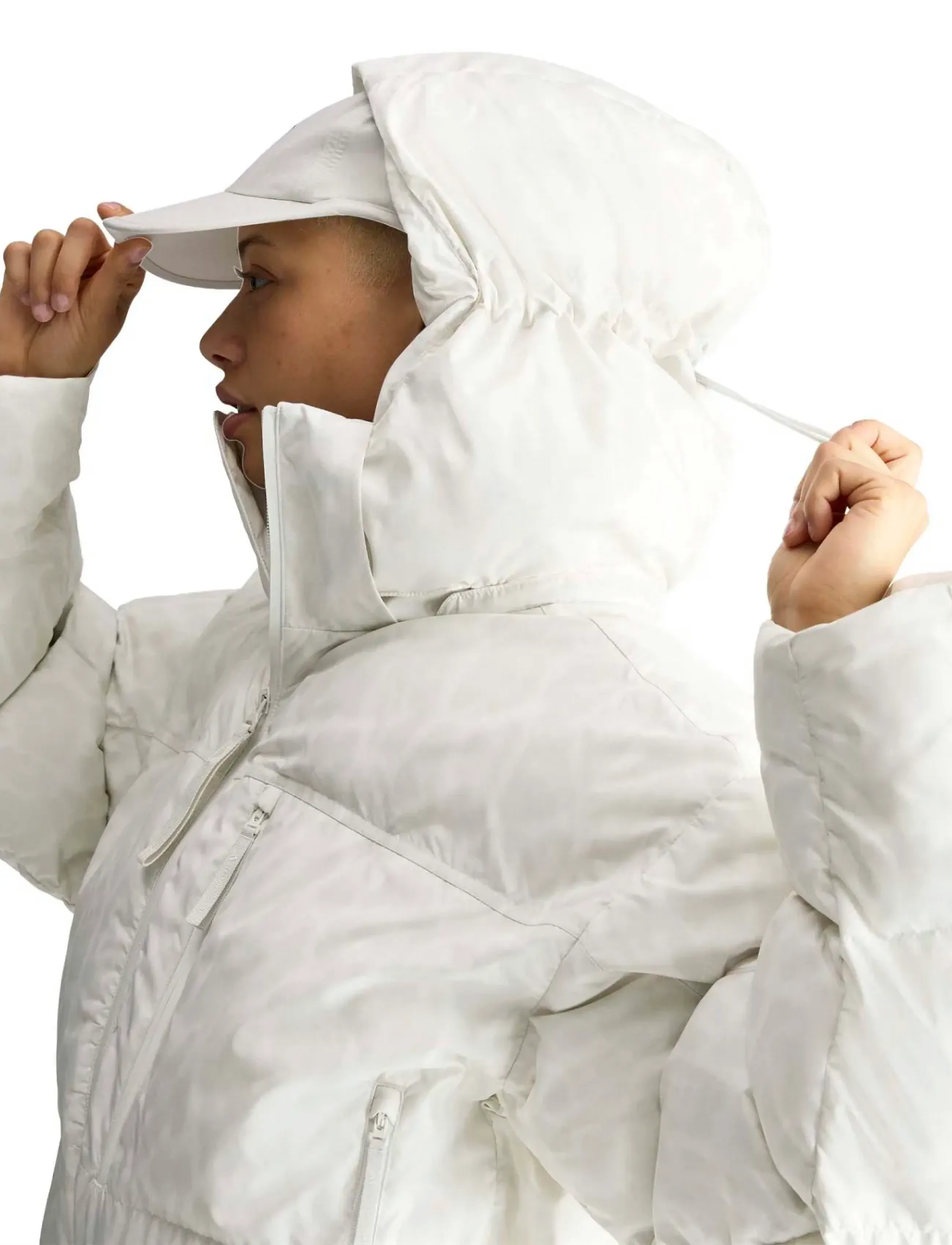 adidas by Stella McCartney - aSMC SHRT PUF P - cwhite/orbgry - 4