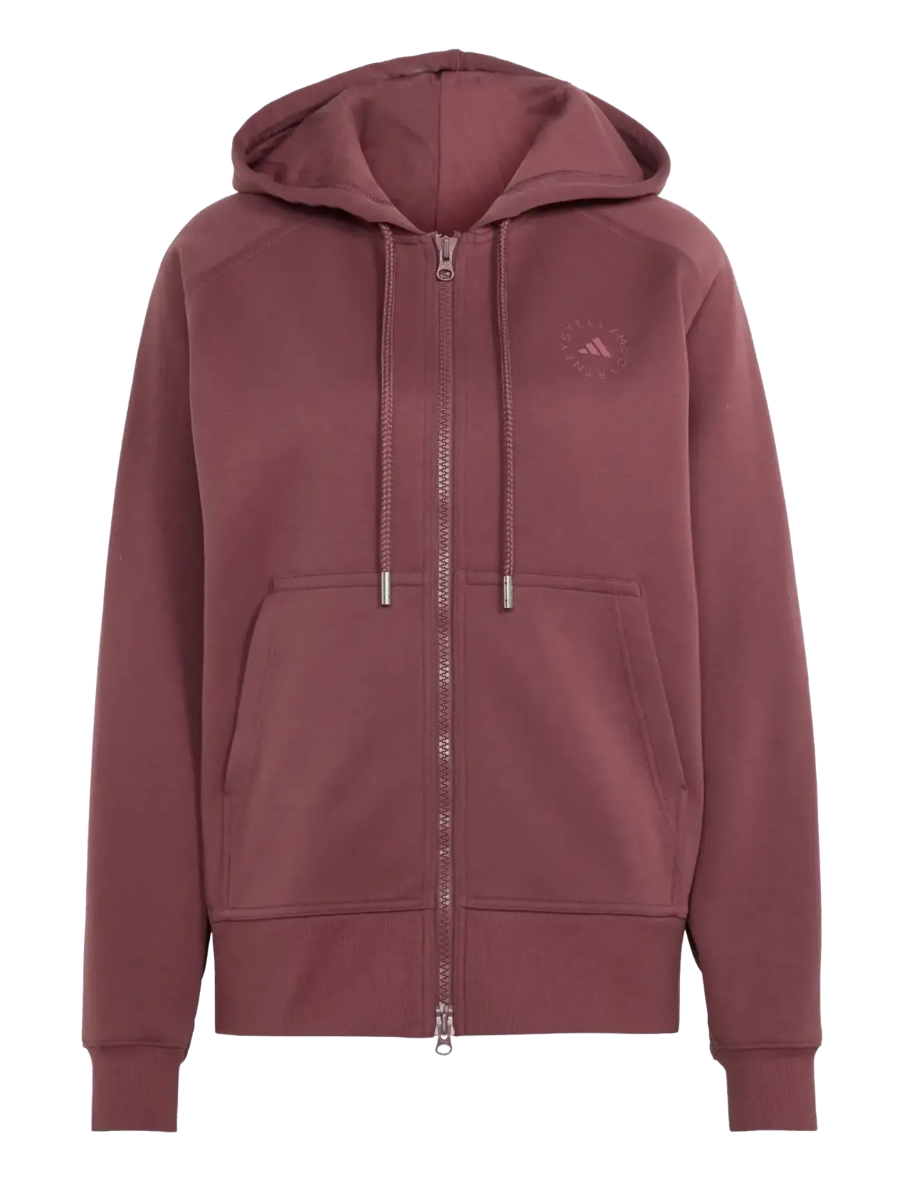 adidas by Stella McCartney aSMC FZ HOODIE - Kapuutsiga pusad - QUICRI / burgundy