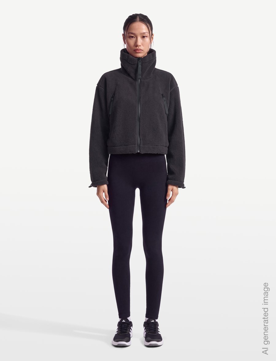 adidas by Stella McCartney - aSMC FZ FLZ - tops - carbon - 0