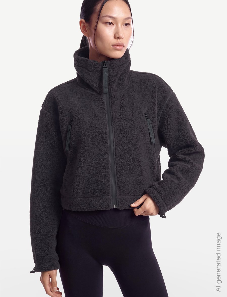 adidas by Stella McCartney - aSMC FZ FLZ - tops - carbon - 3