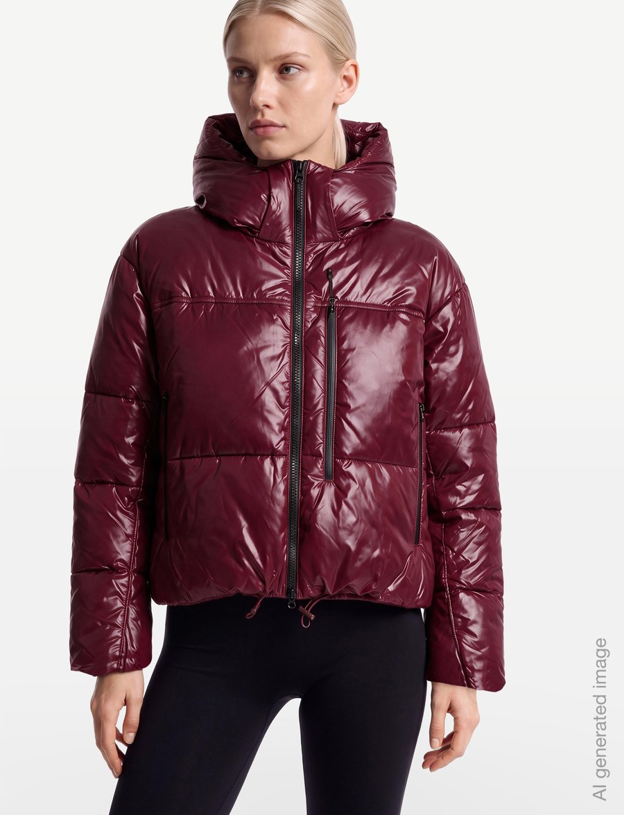 adidas by Stella McCartney - aSMC SHORT PUF - winter jacket - maroon - 3