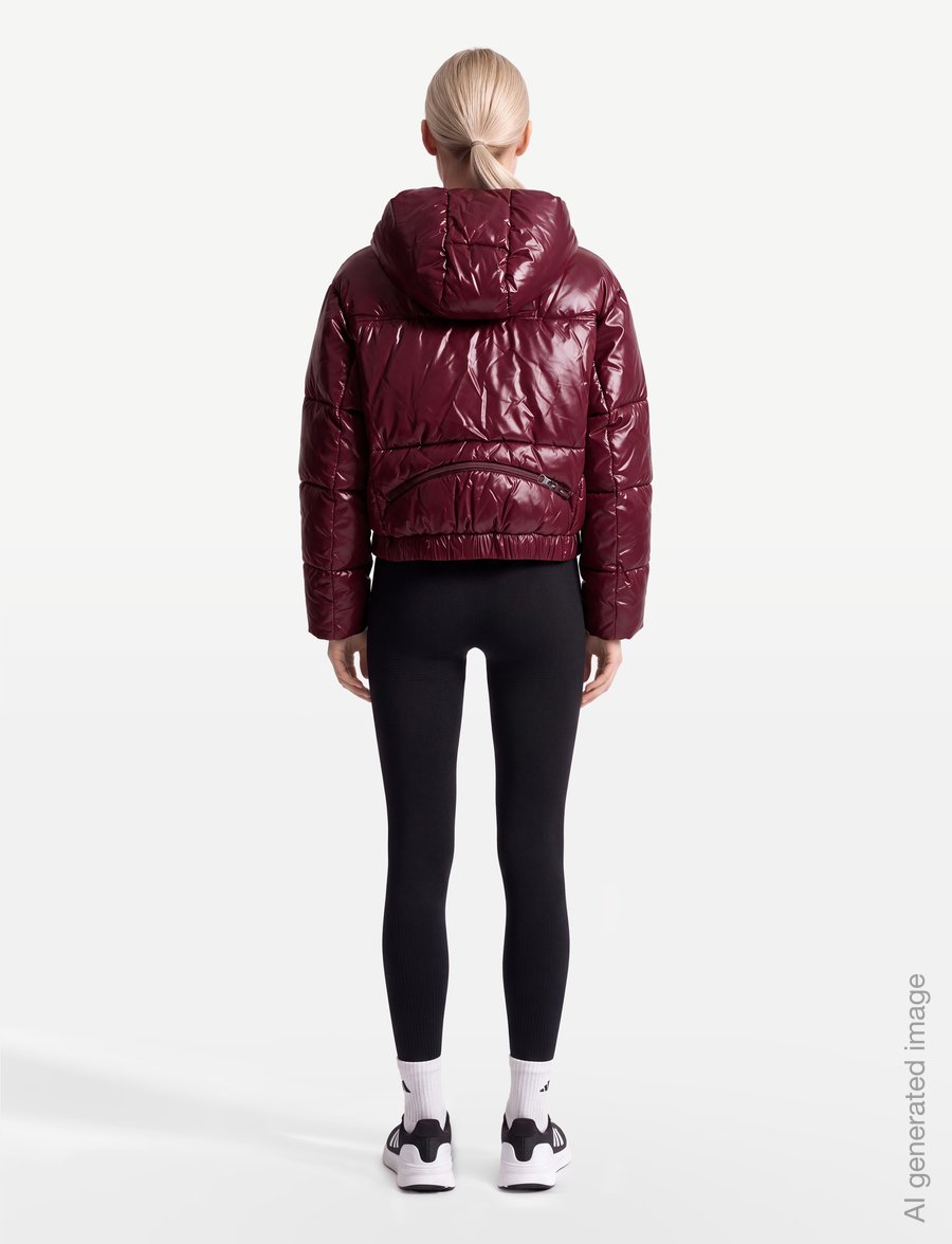 adidas by Stella McCartney - aSMC SHORT PUF - winter jacket - maroon - 4