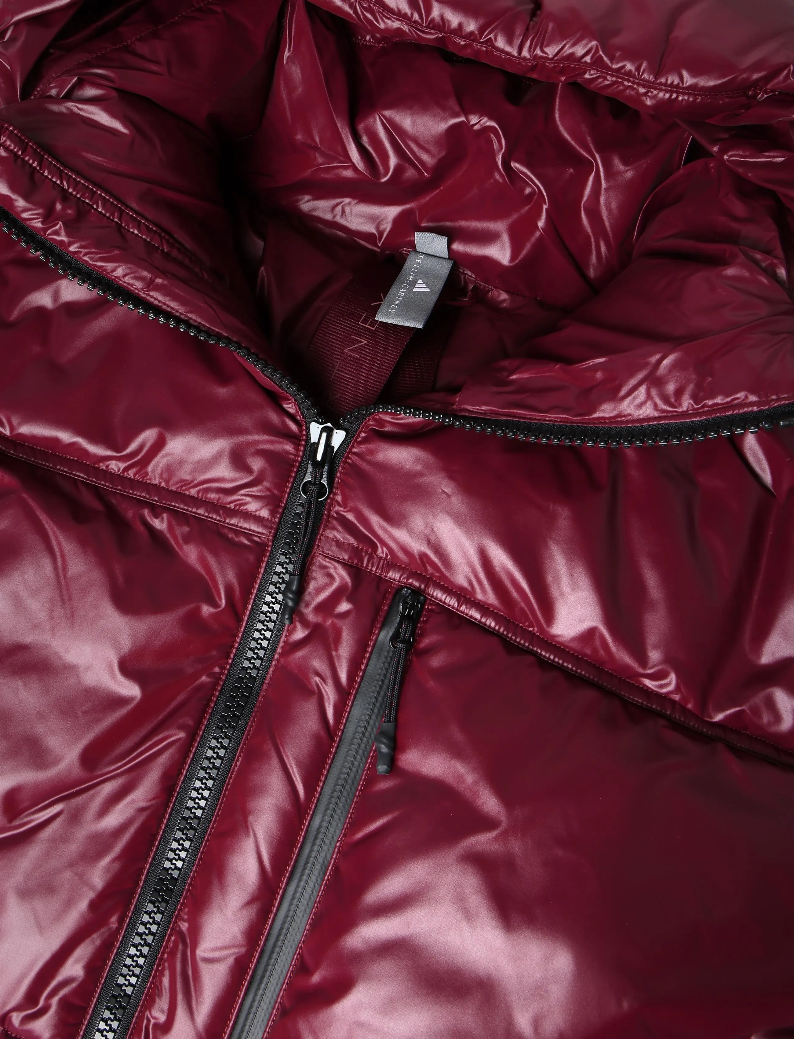 adidas by Stella McCartney - aSMC SHORT PUF - kurtki zimowe - maroon - 2
