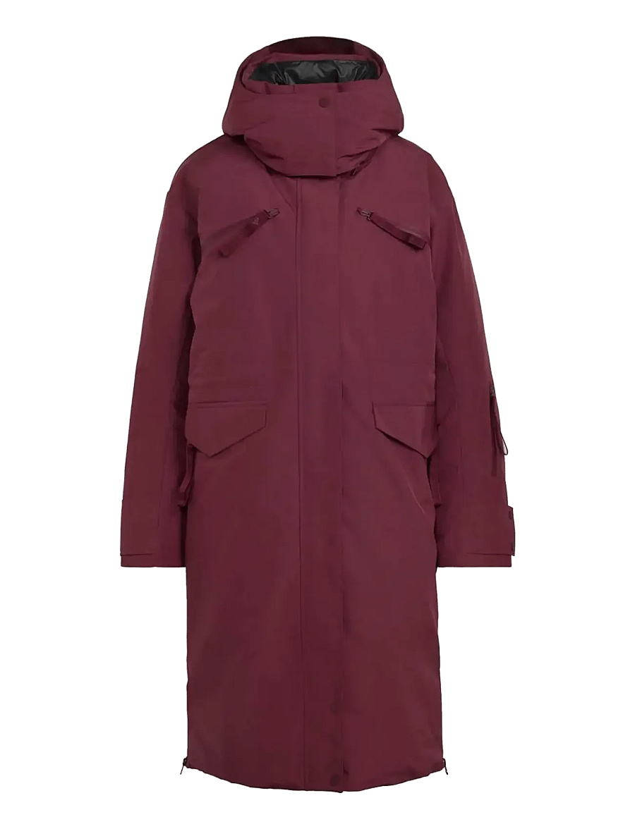 adidas by Stella McCartney - aSMC LONG PUFFA - daunenjacken - maroon - 0
