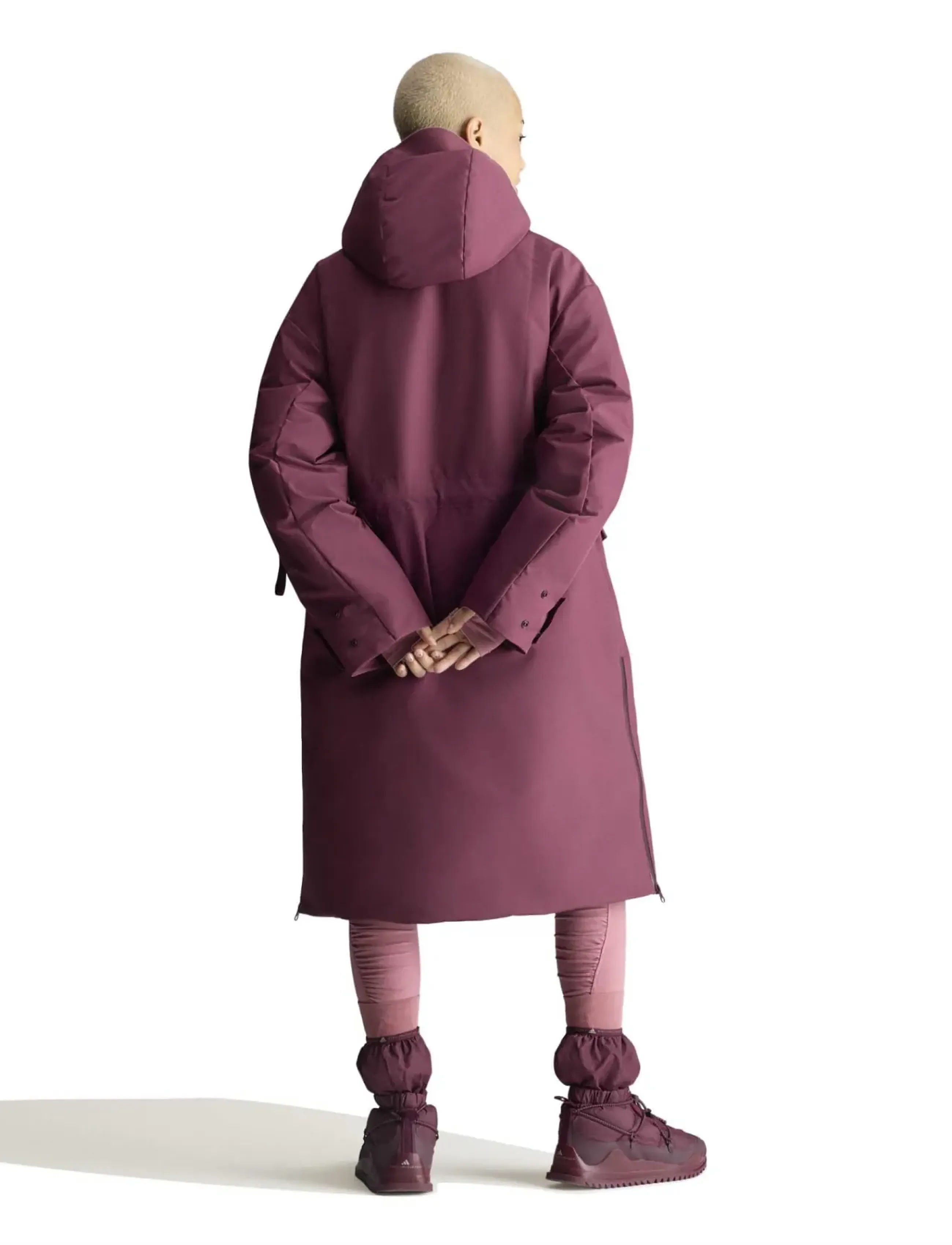 adidas by Stella McCartney - aSMC LONG PUFFA - daunenjacken - maroon - 2