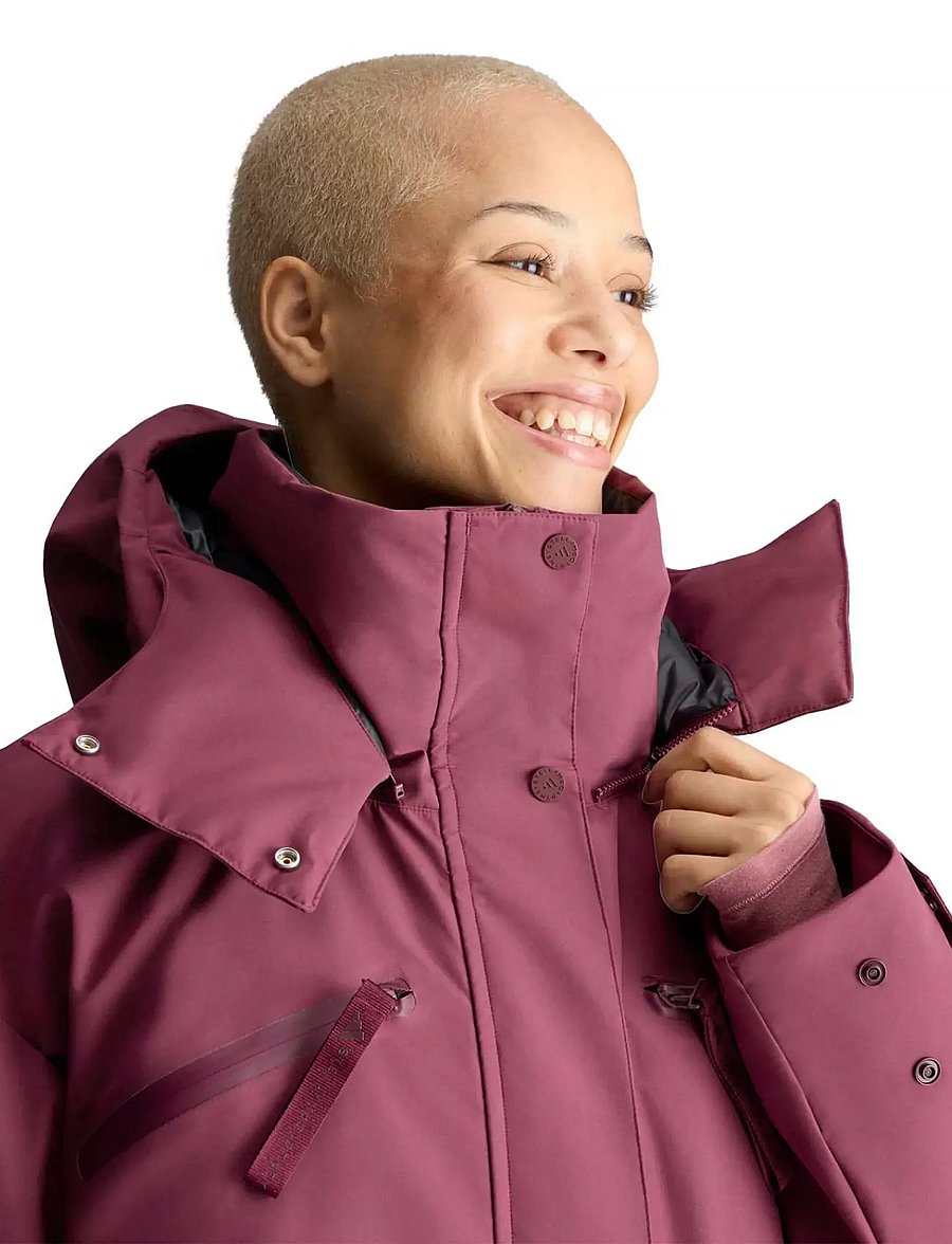 adidas by Stella McCartney - aSMC LONG PUFFA - daunenjacken - maroon - 4