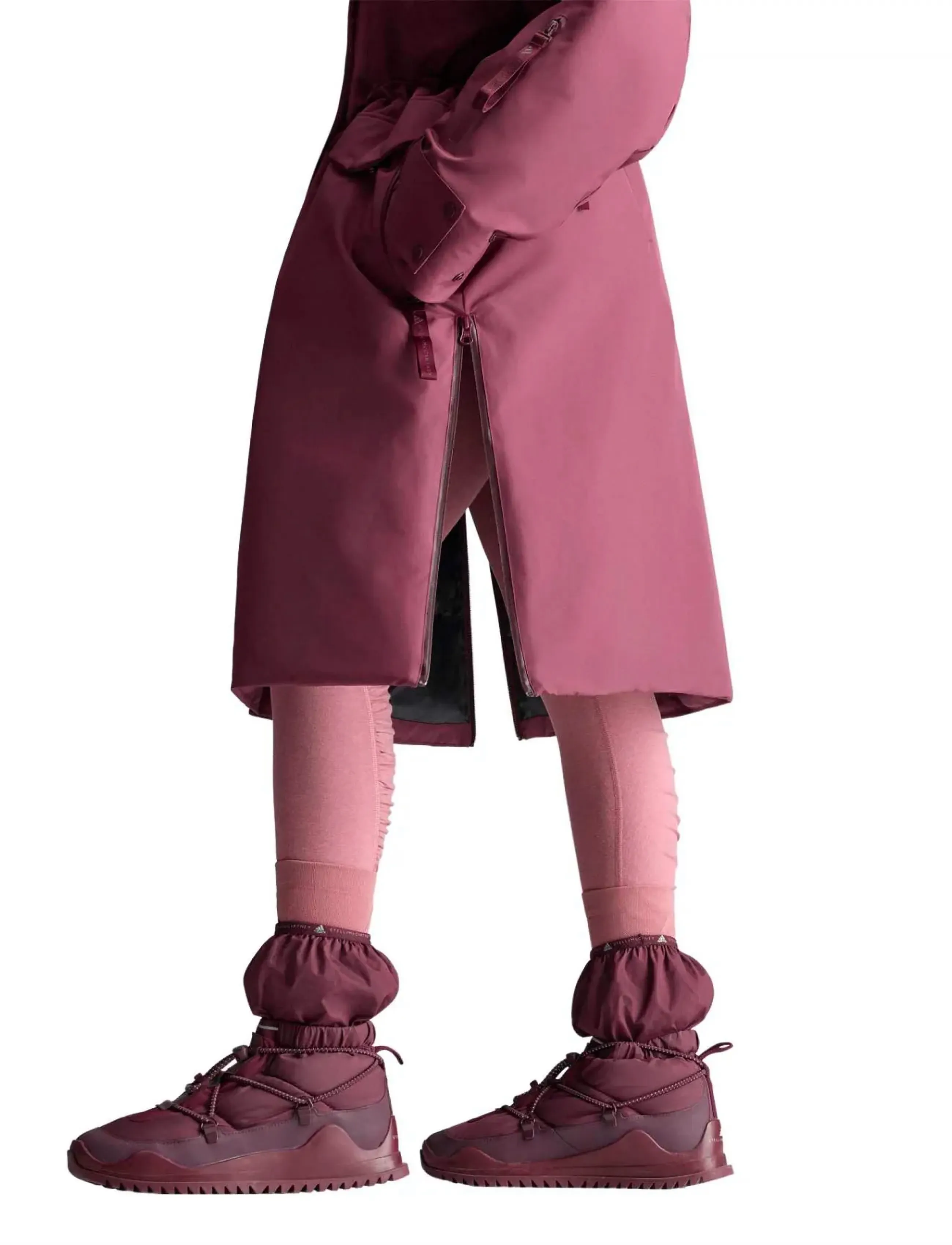 adidas by Stella McCartney - aSMC LONG PUFFA - daunenjacken - maroon - 5