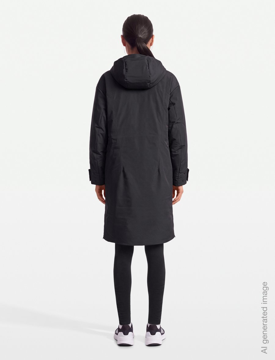 adidas by Stella McCartney - aSMC LONG PUFFA - sulejoped ja voodriga joped - carbon - 4