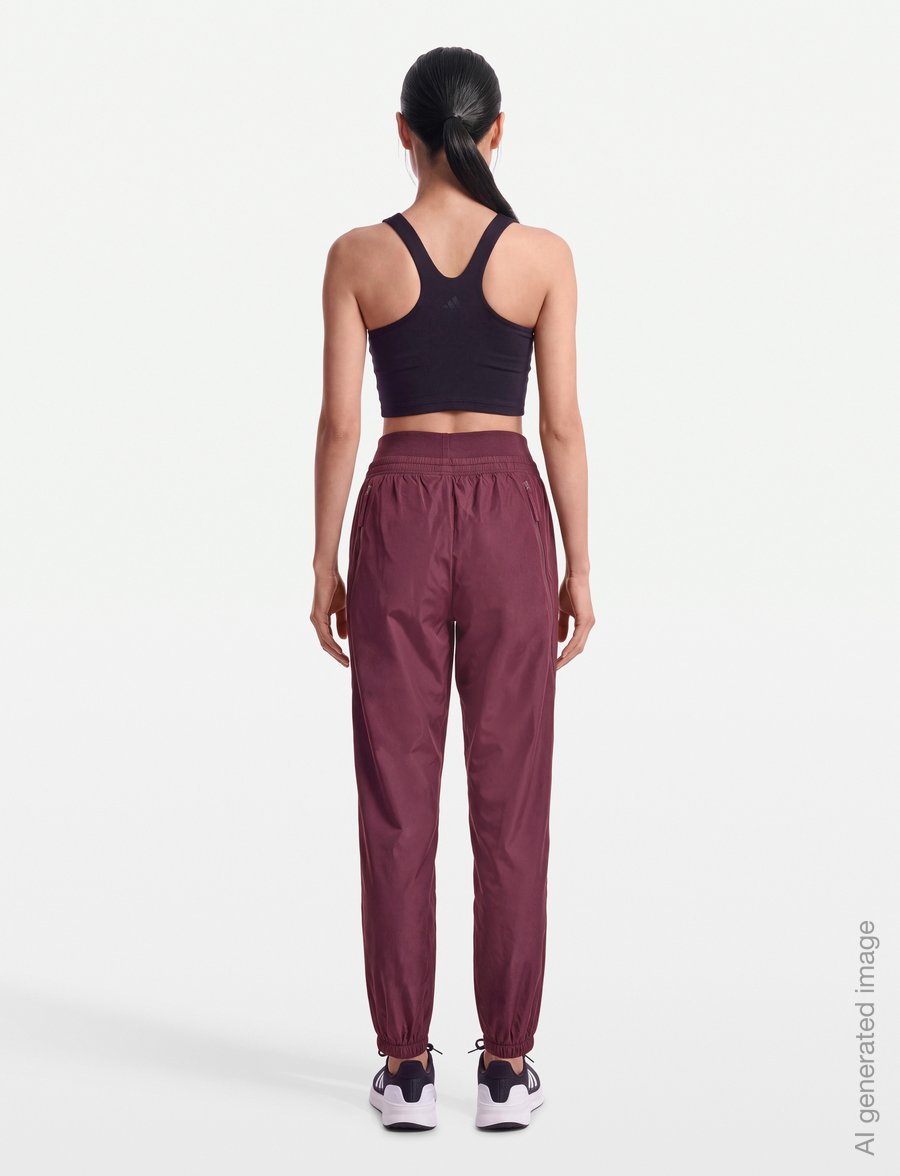 adidas by Stella McCartney - aSMC ZIP TP - joggingbukser - maroon - 5