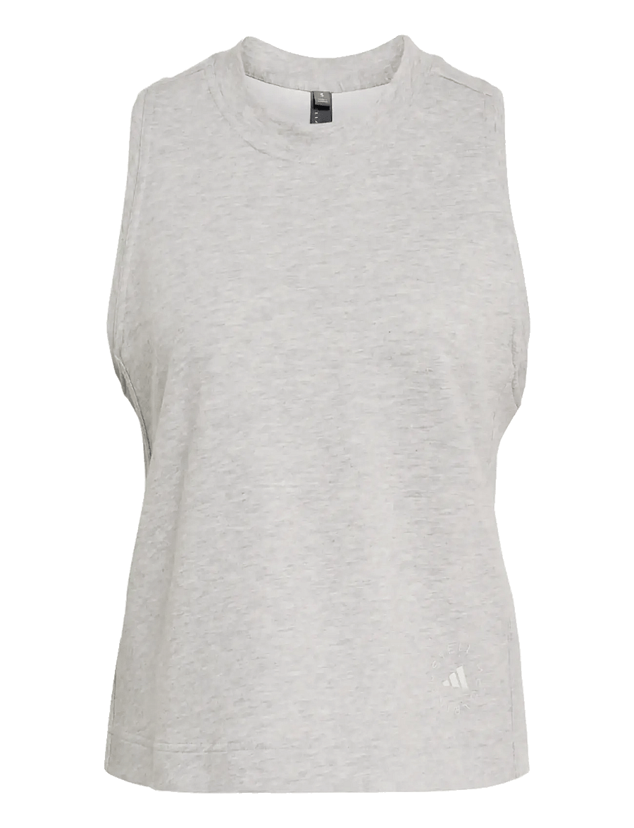 adidas by Stella McCartney - aSMC LOGO TK - tank tops - mgreyh/orbgry - 1