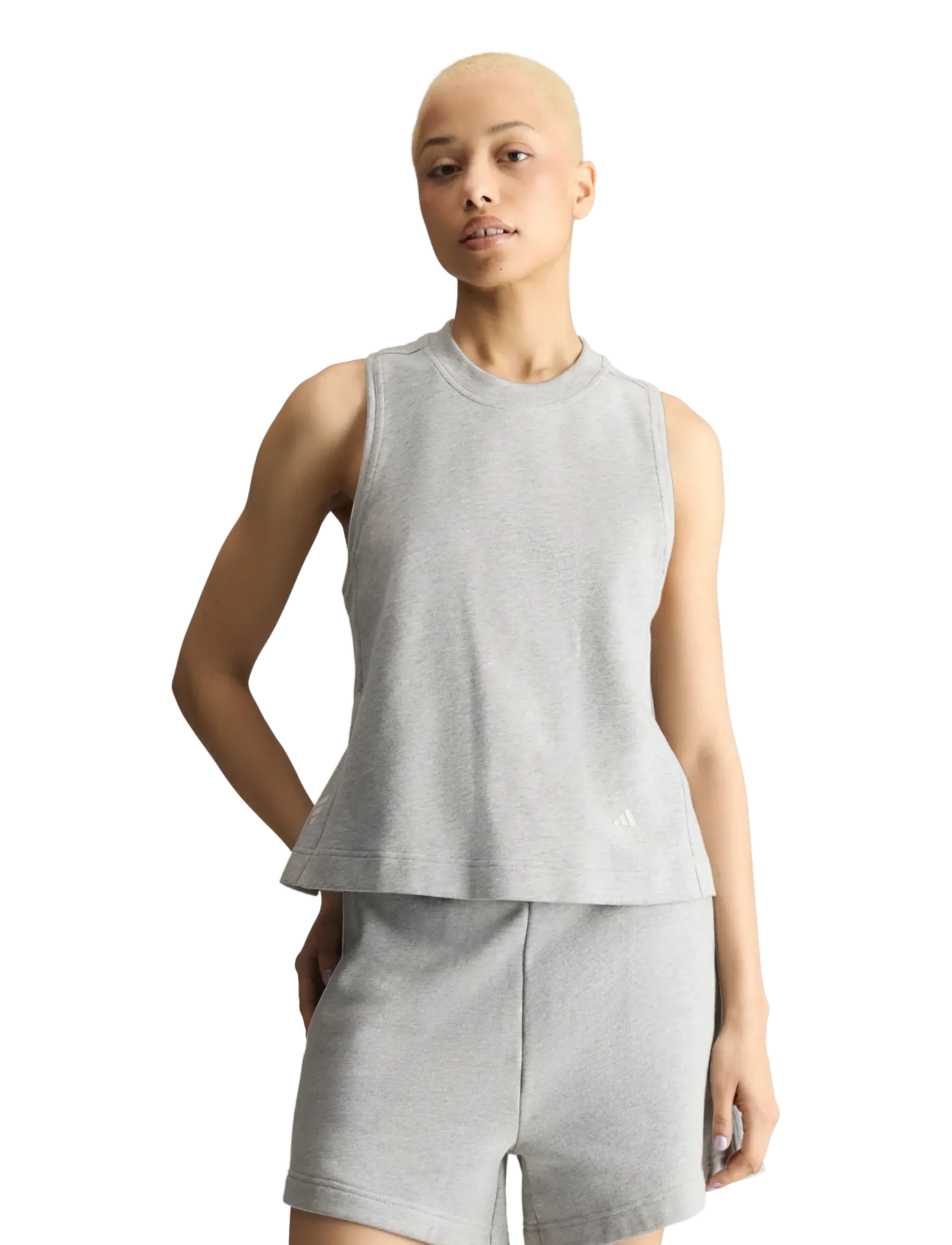 adidas by Stella McCartney - aSMC LOGO TK - tank tops - mgreyh/orbgry - 2