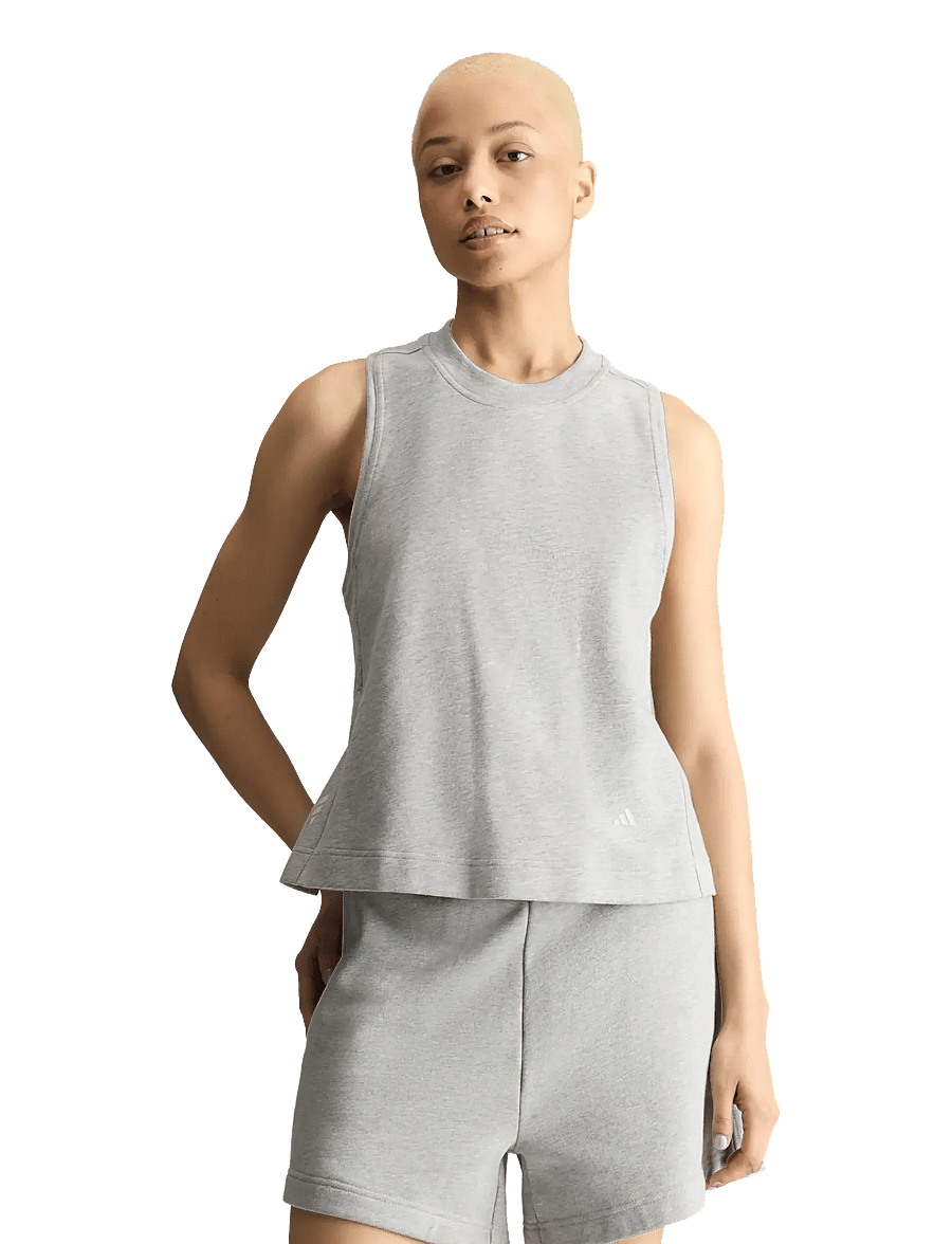 adidas by Stella McCartney - aSMC LOGO TK - tank tops - mgreyh/orbgry - 2
