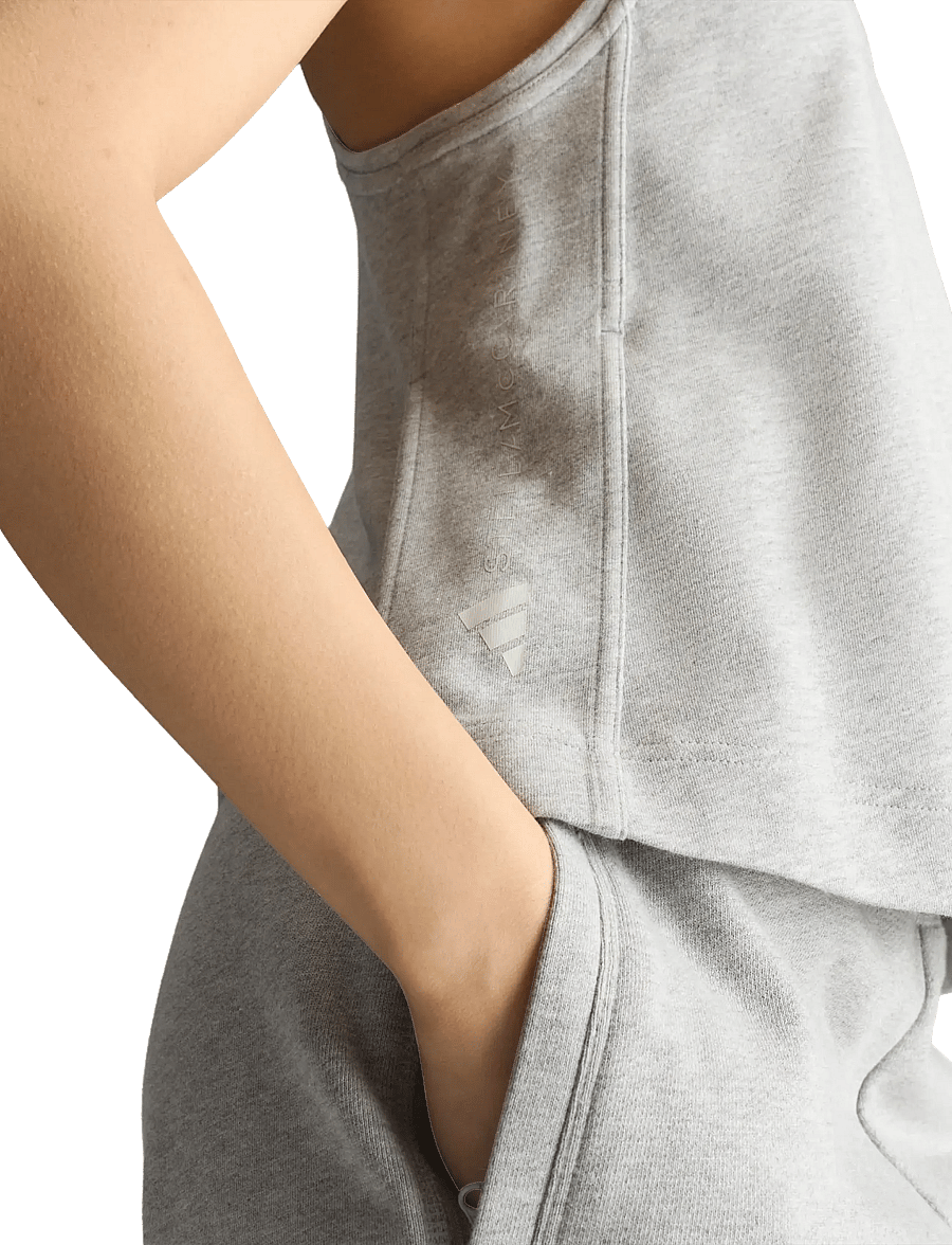 adidas by Stella McCartney - aSMC LOGO TK - tank tops - mgreyh/orbgry - 5