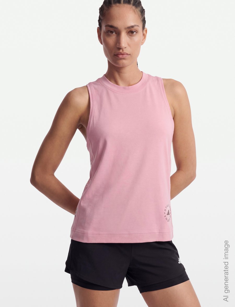 adidas by Stella McCartney - aSMC LOGO TK - toppar & t-shirts - rusbls - 3