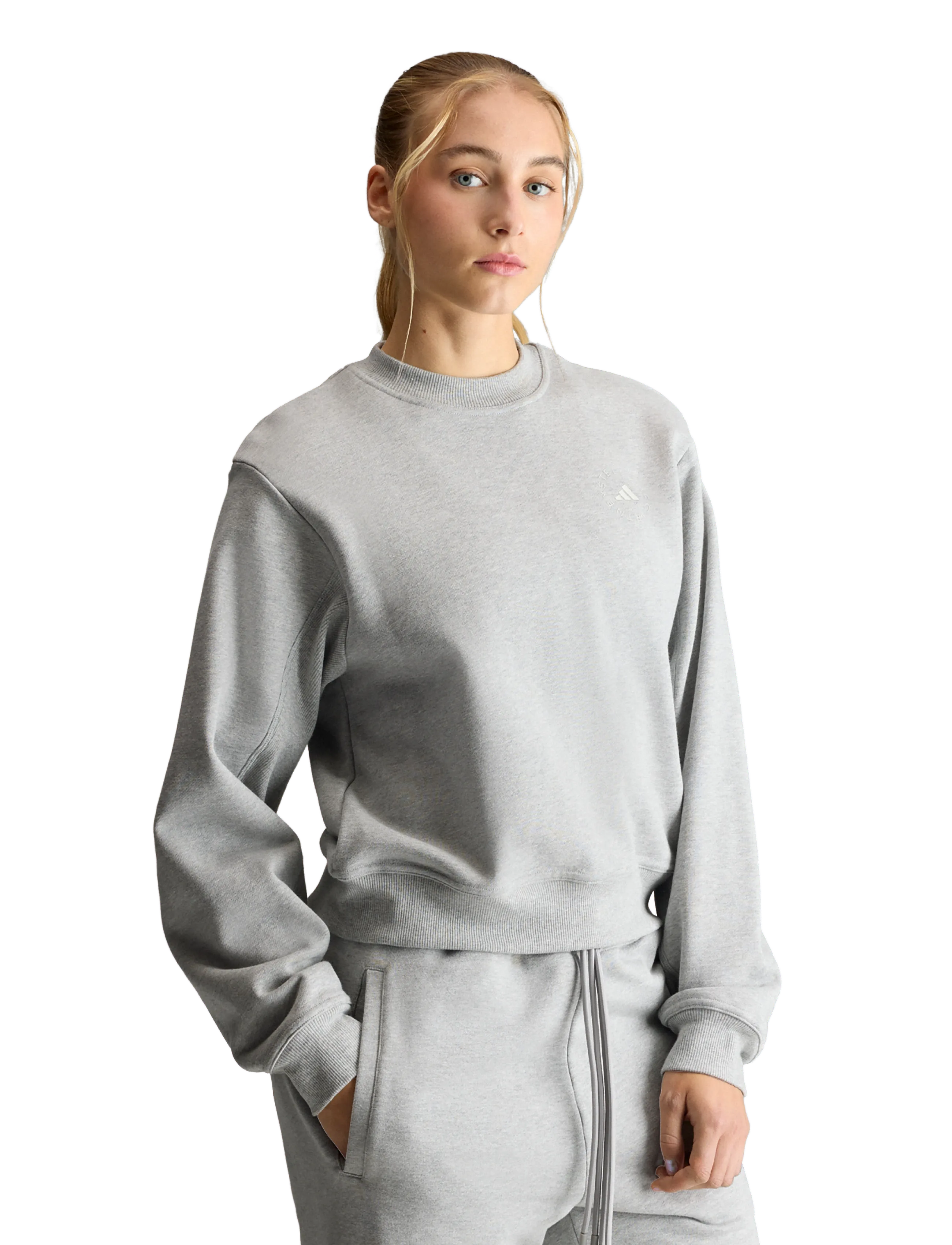 adidas by Stella McCartney - aSMC REG SW SH - dressipluusid ja pusad - mgreyh - 3