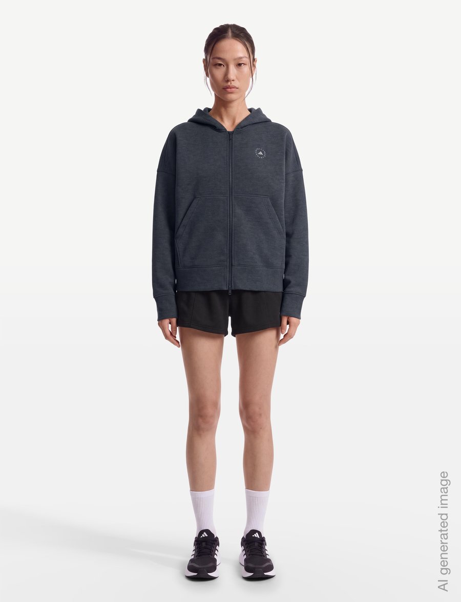 adidas by Stella McCartney - aSMC SCUBA HD - hoodies - dgreyh - 0