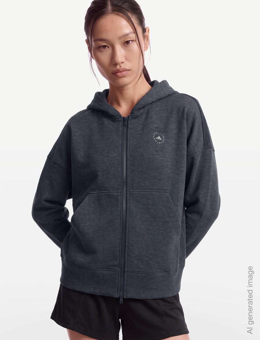 adidas by Stella McCartney - aSMC SCUBA HD - hoodies - dgreyh - 3