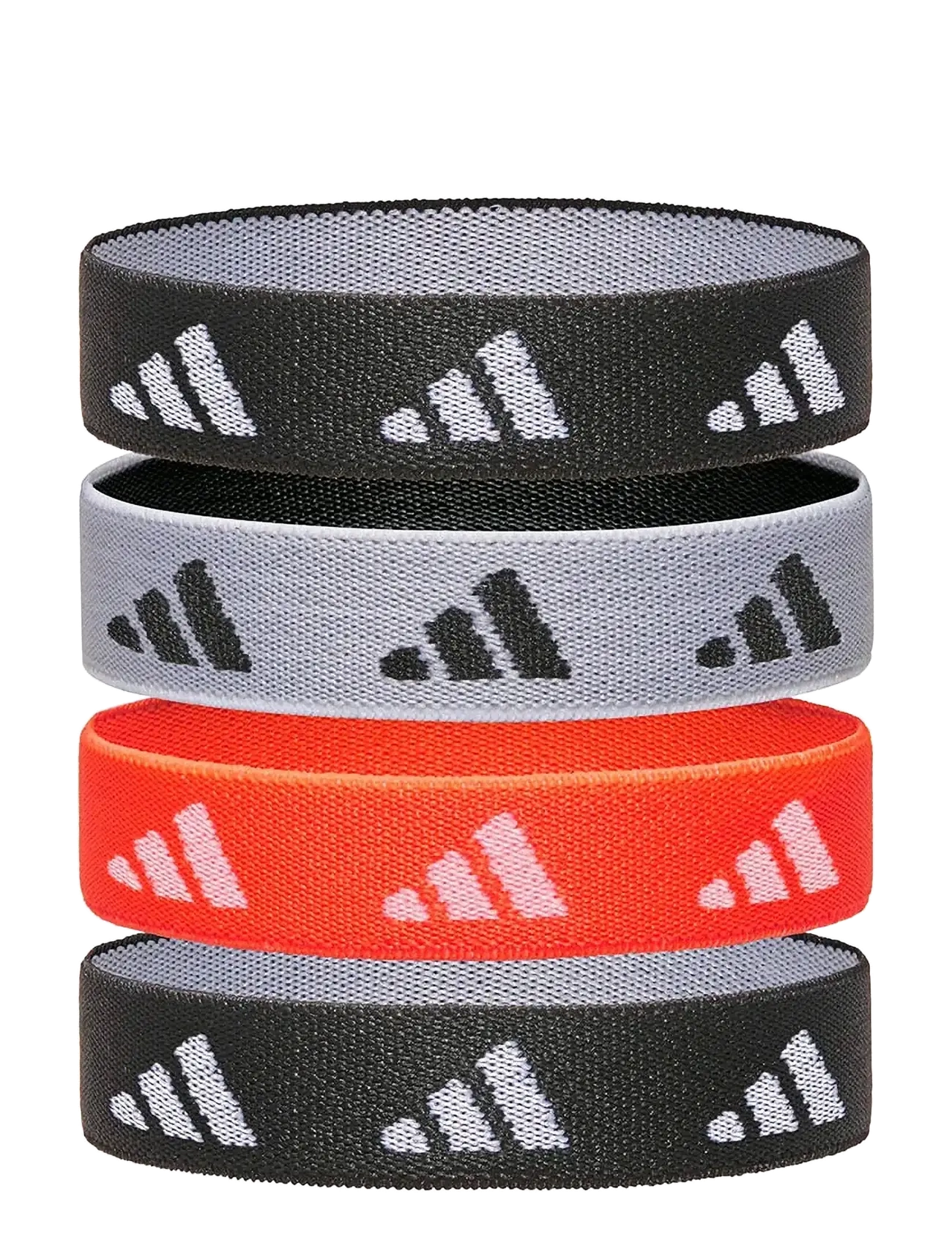 Hair Ties - Set Of 4 Patterned Adidas Equipment