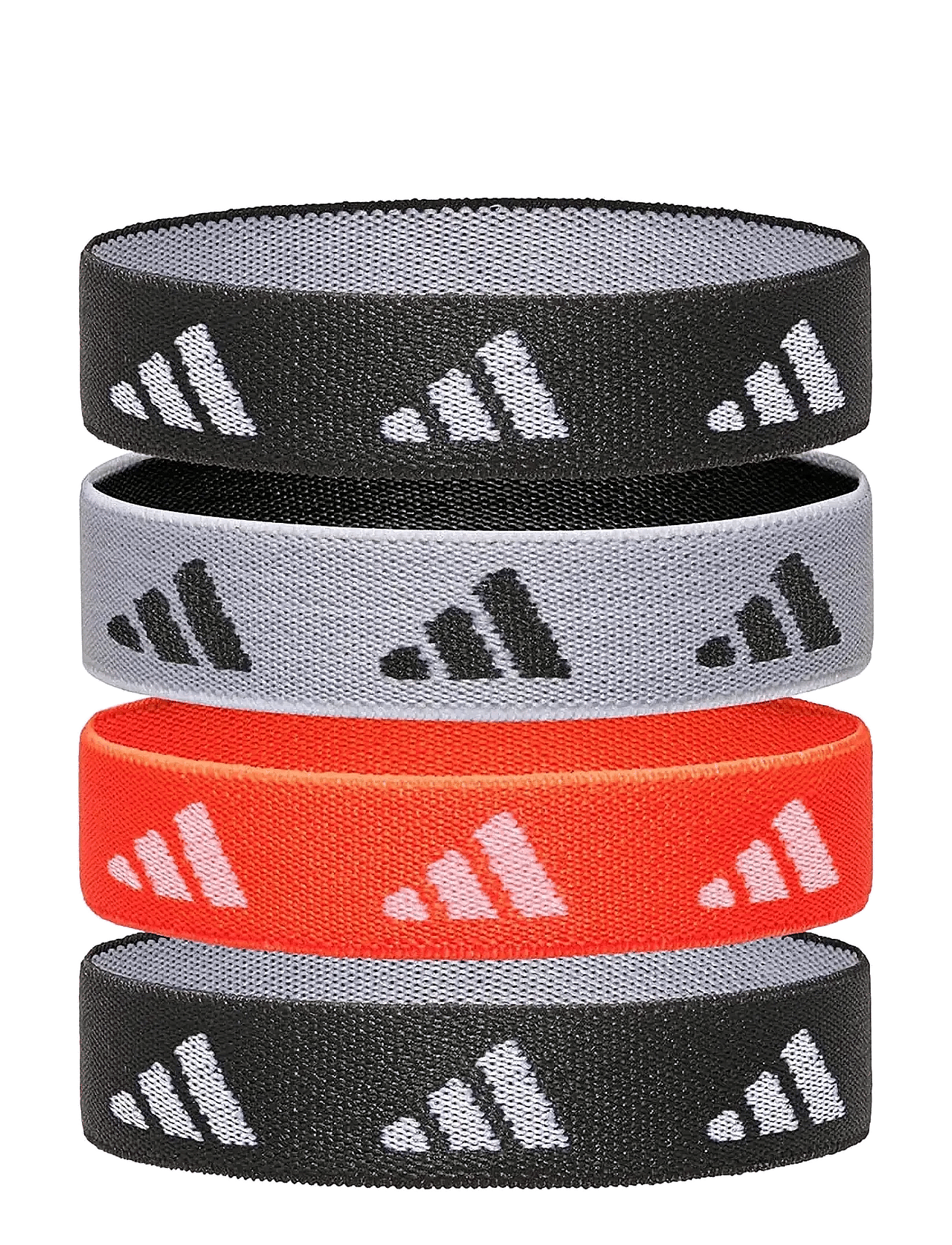 Hair Ties - Set Of 4 Patterned Adidas Equipment