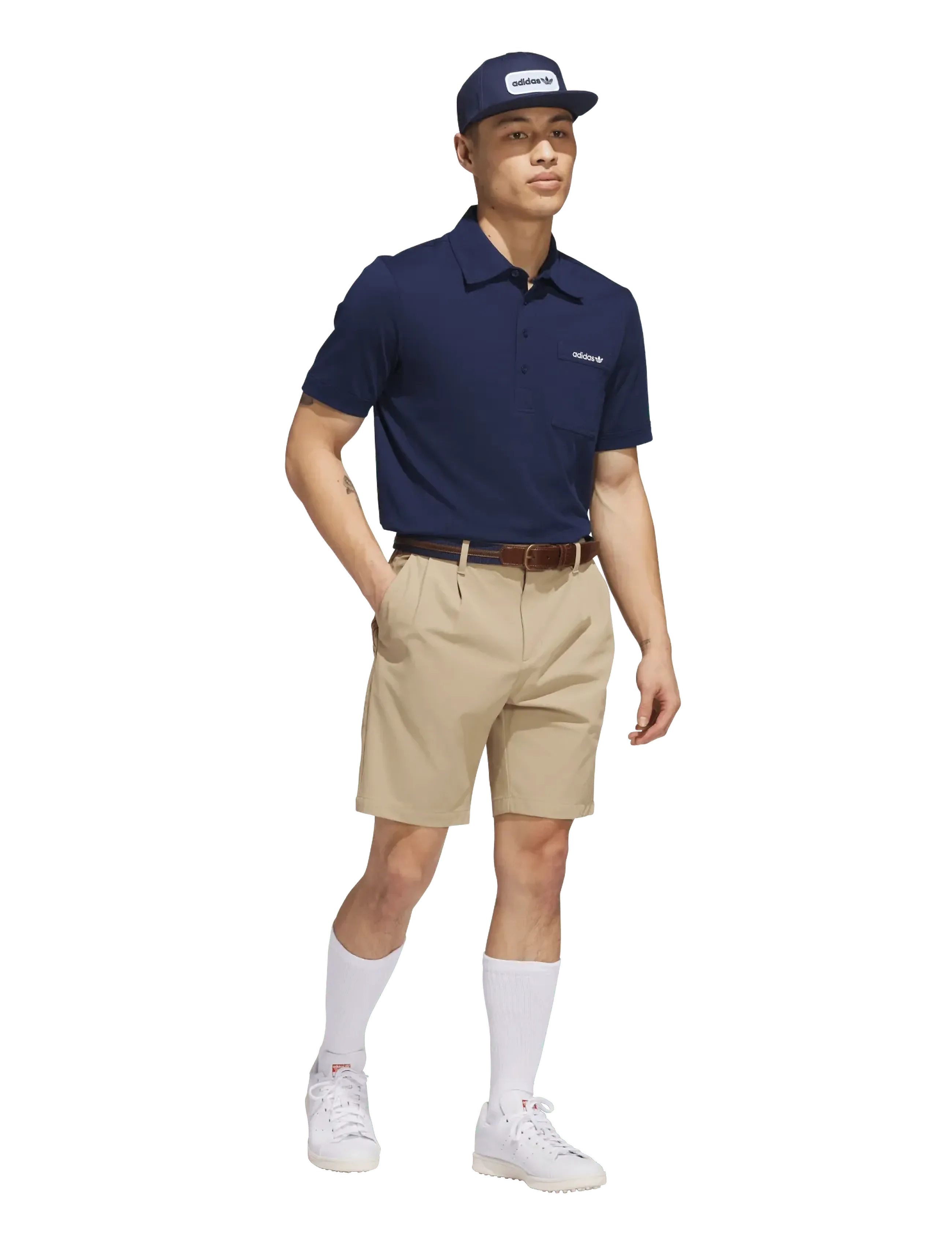 adidas Golf Originals S Pocket Polo, Mænd, Lomme Polo T-shirt, Navy, Str: M