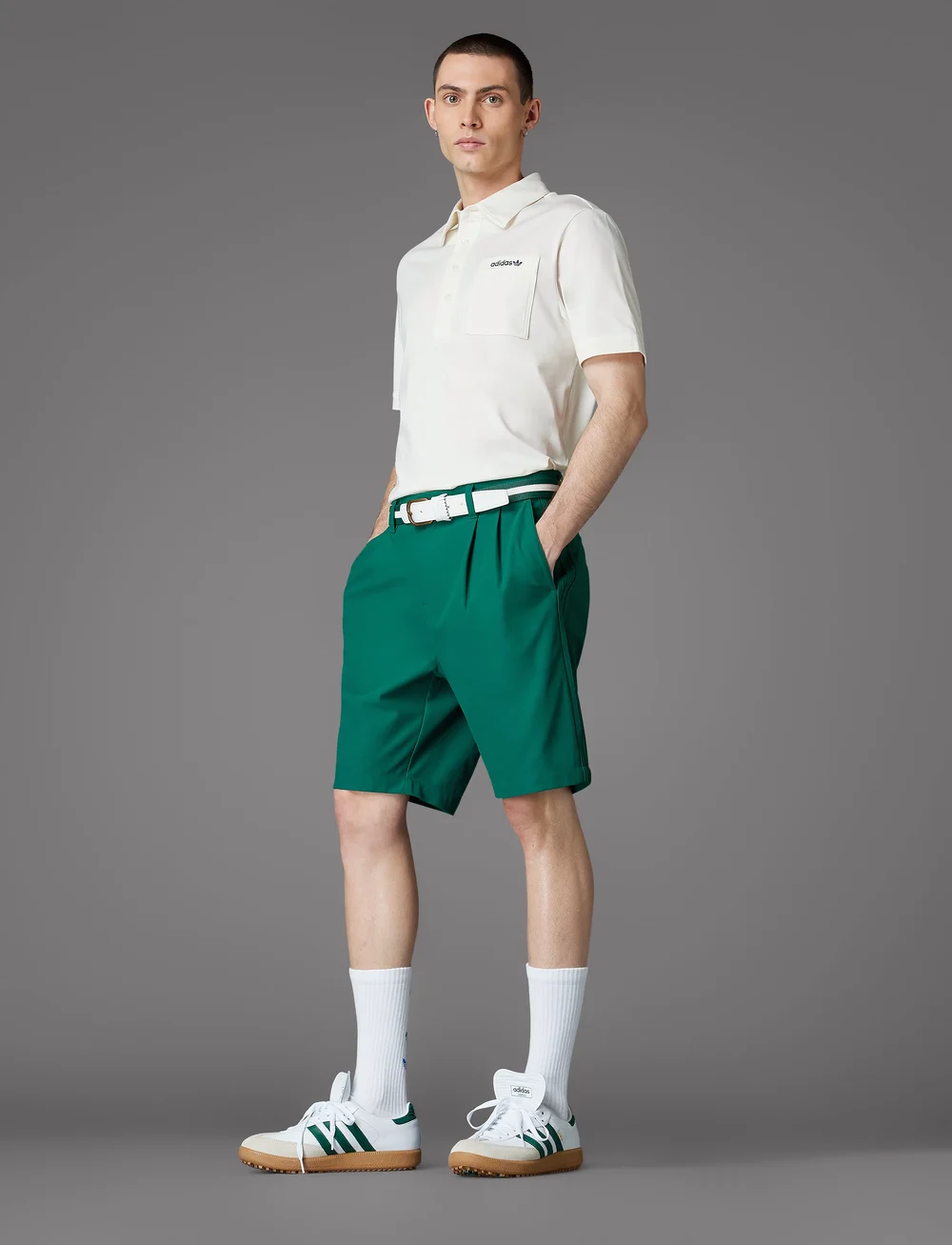 adidas Golf Originals - S Pocket Polo - alussärgid ja t-särgid - cwhite - 0