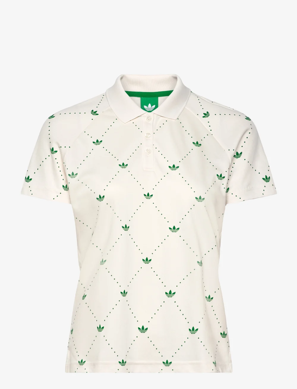 adidas Golf Originals - F Nvlty Polo W - toppe & t-shirts - cwhite/green - 1