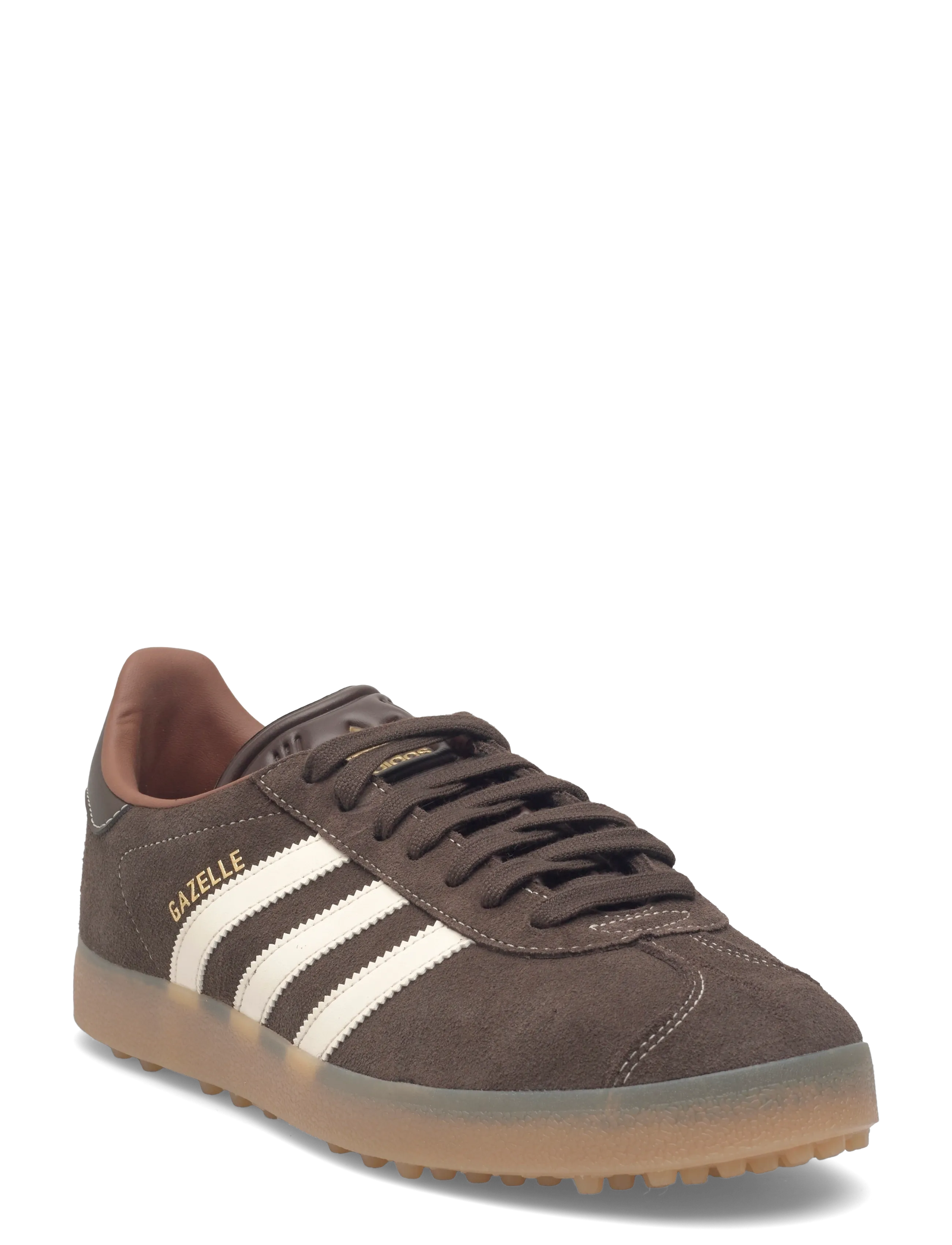 adidas Golf Originals GAZELLE GOLF - Golfsko - DBROWN/CWHITE/GUM4 / brown