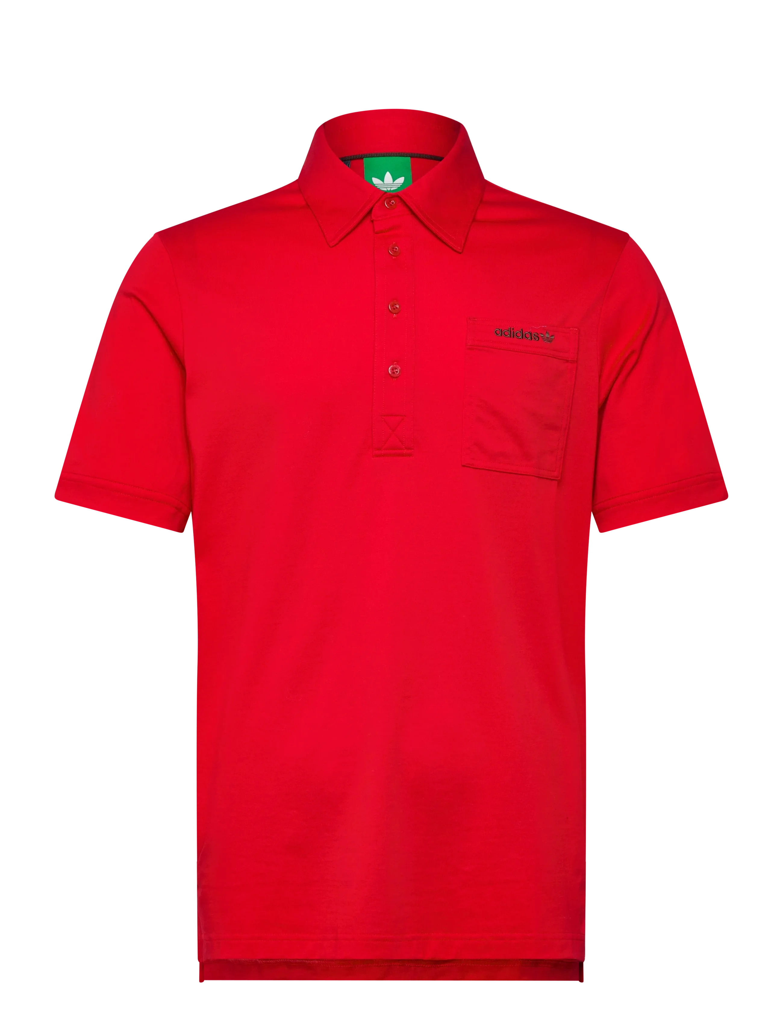 adidas Golf Originals S Pocket Polo, Mænd, Lomme Polo T-shirt, Rød, Str: XS