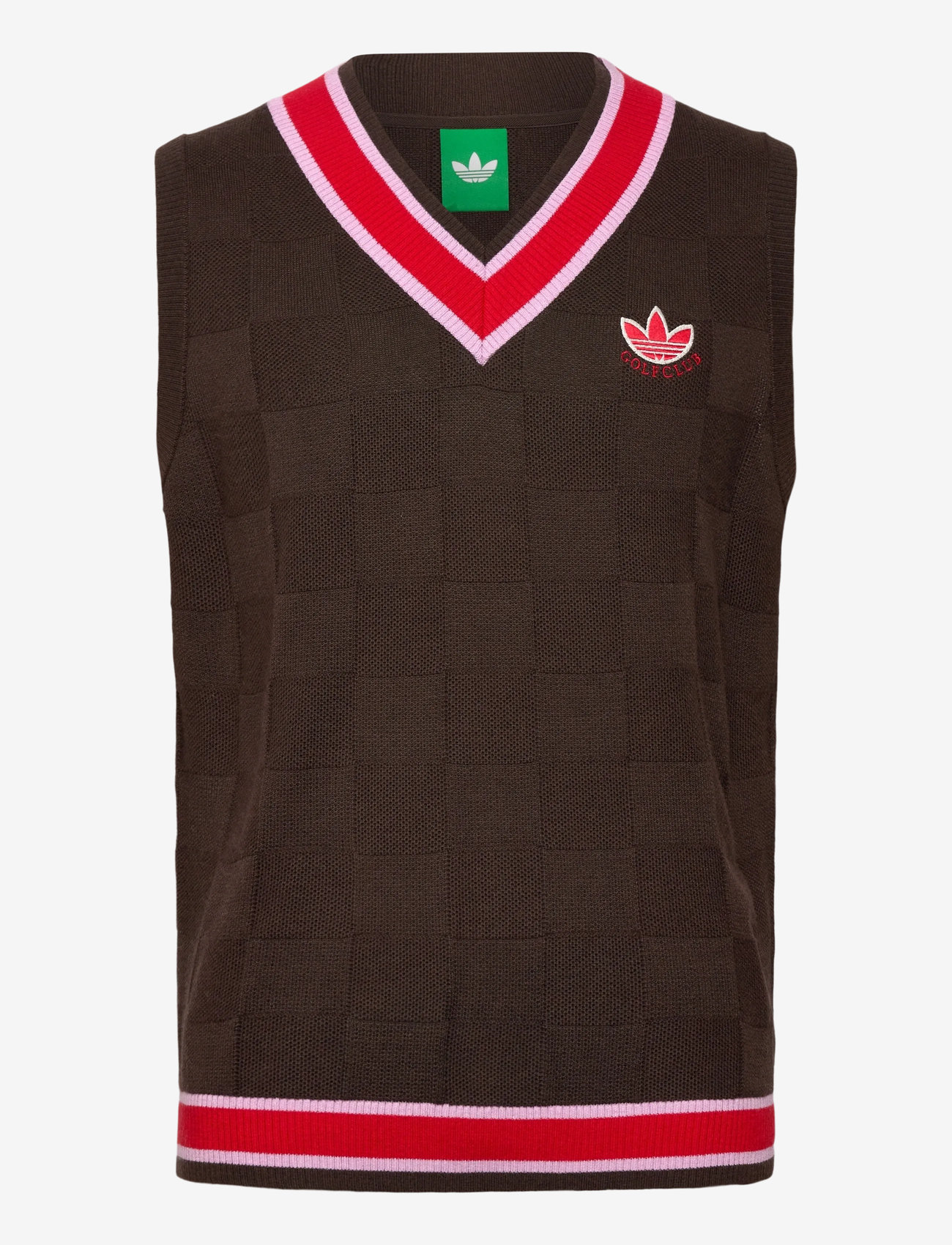 adidas Golf Originals - S Knit Vest - sweatshirts - dbrown - 0