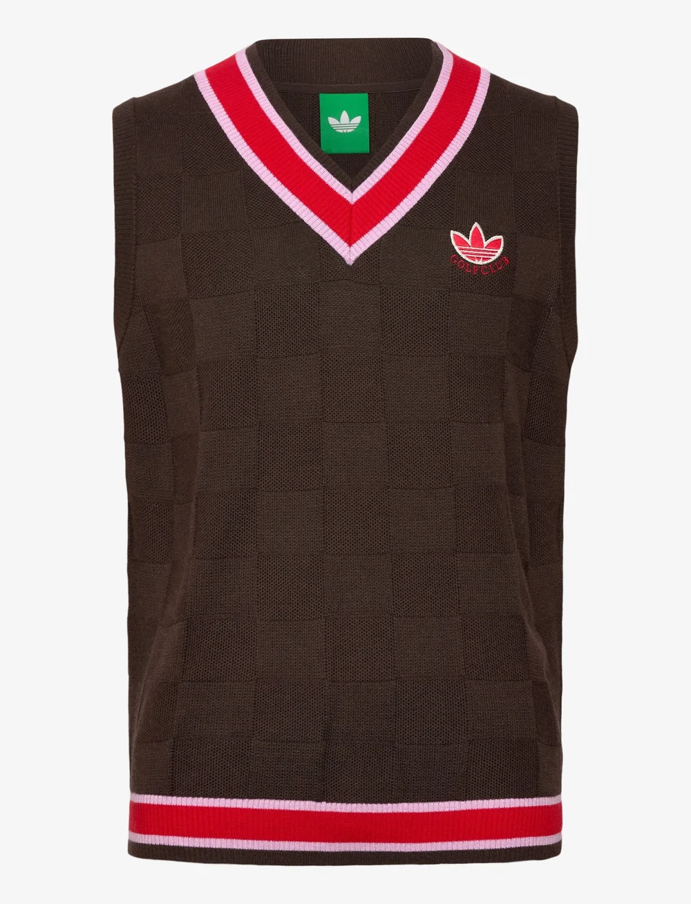 adidas Golf Originals - S Knit Vest - sweatshirts - dbrown - 0