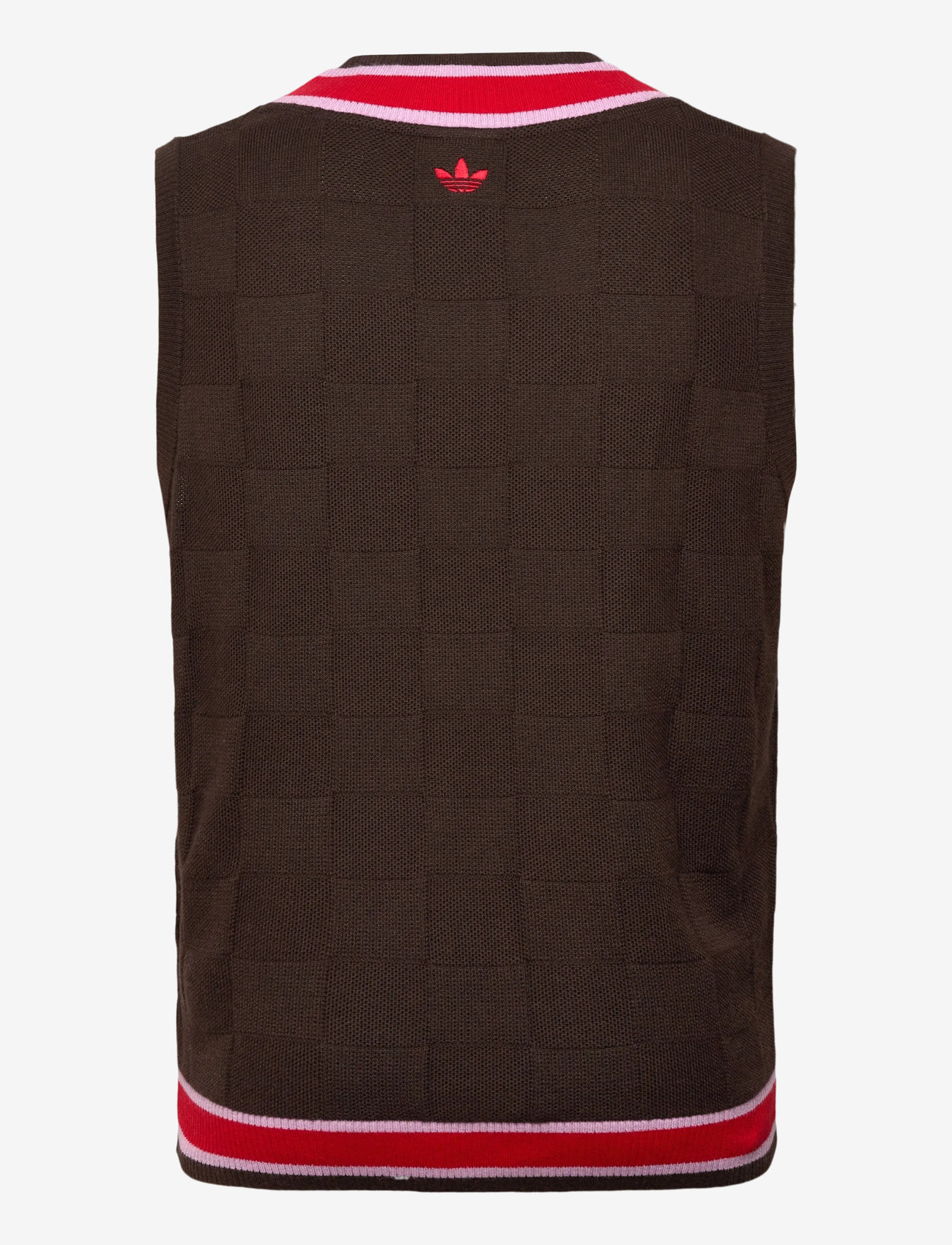 adidas Golf Originals - S Knit Vest - sweatshirts - dbrown - 1