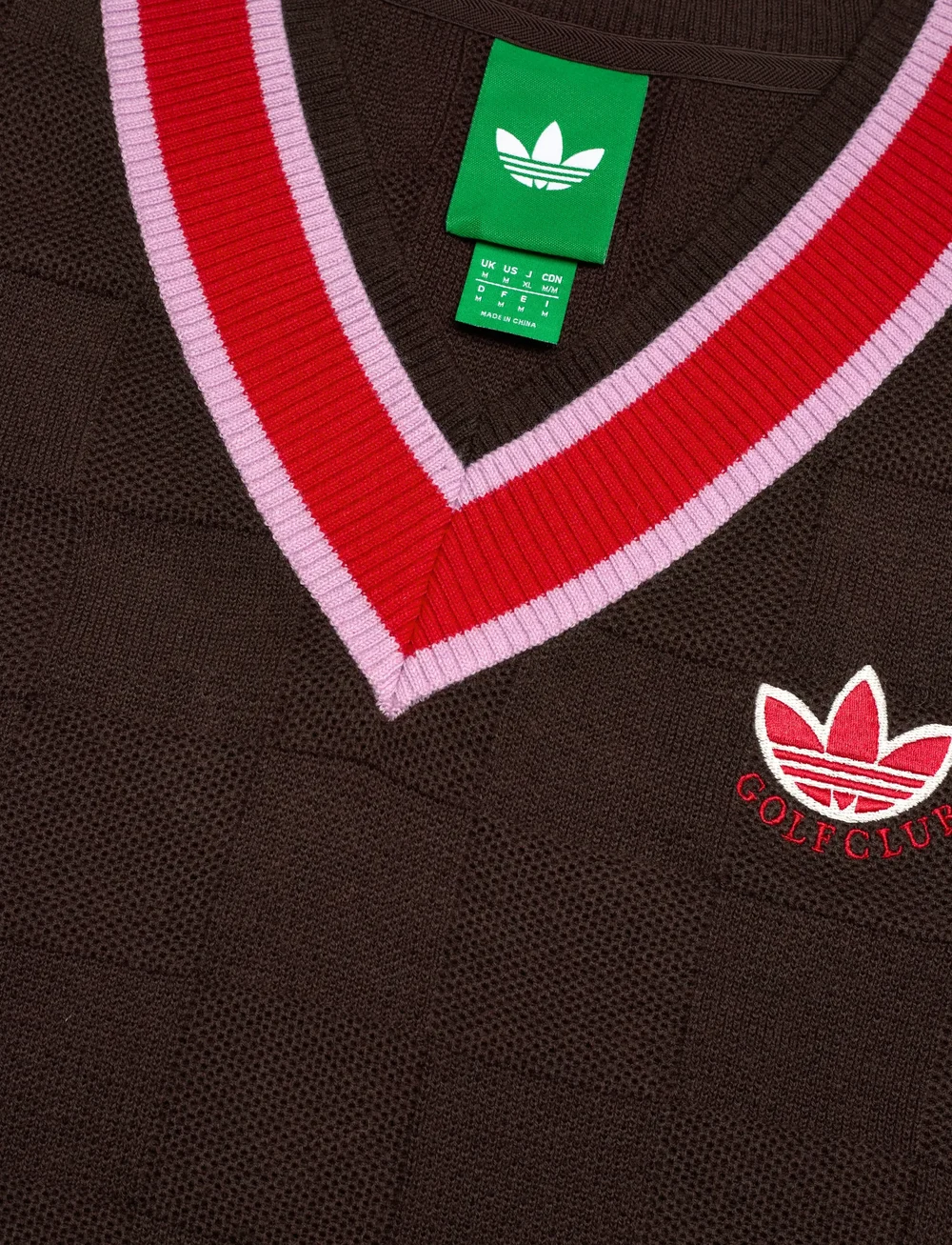 adidas Golf Originals - S Knit Vest - sweatshirts - dbrown - 2
