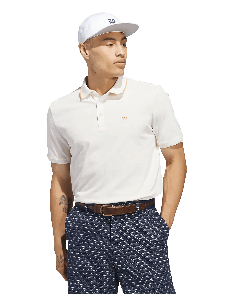 adidas Golf Originals - F Solid Polo LC - tops & t-shirts - cwhite/duor - 2