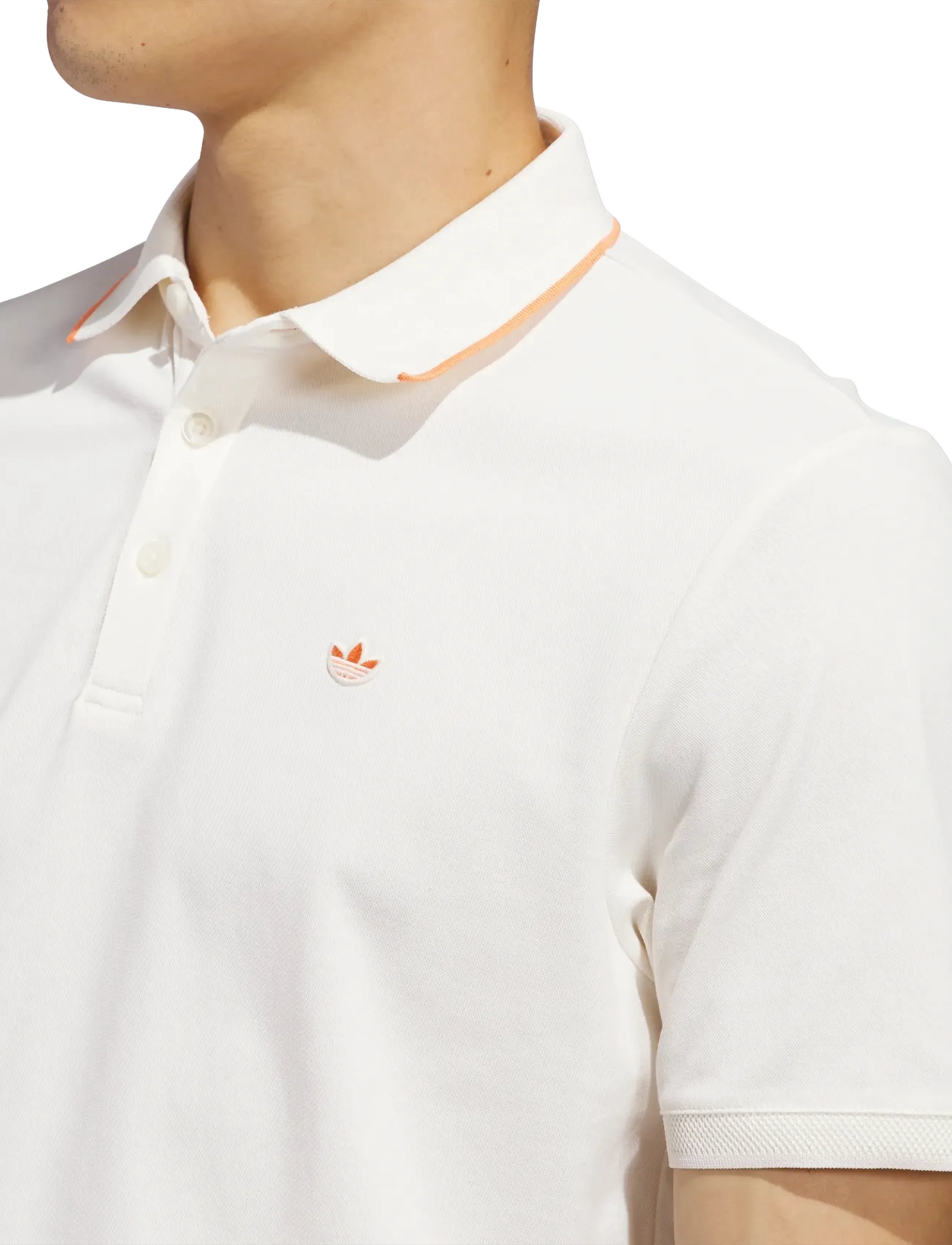 adidas Golf Originals - F Solid Polo LC - polos - cwhite/duor - 3