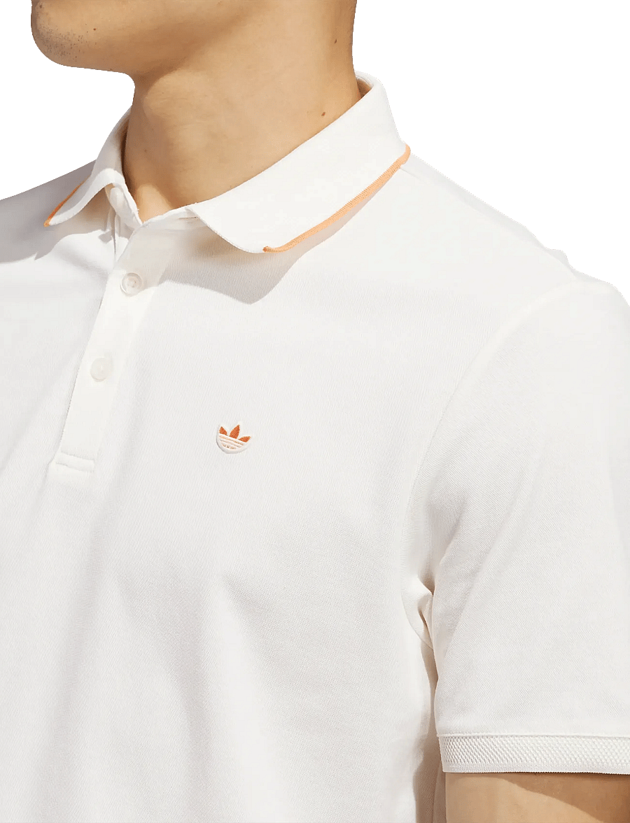 adidas Golf Originals - F Solid Polo LC - tops & t-shirts - cwhite/duor - 3
