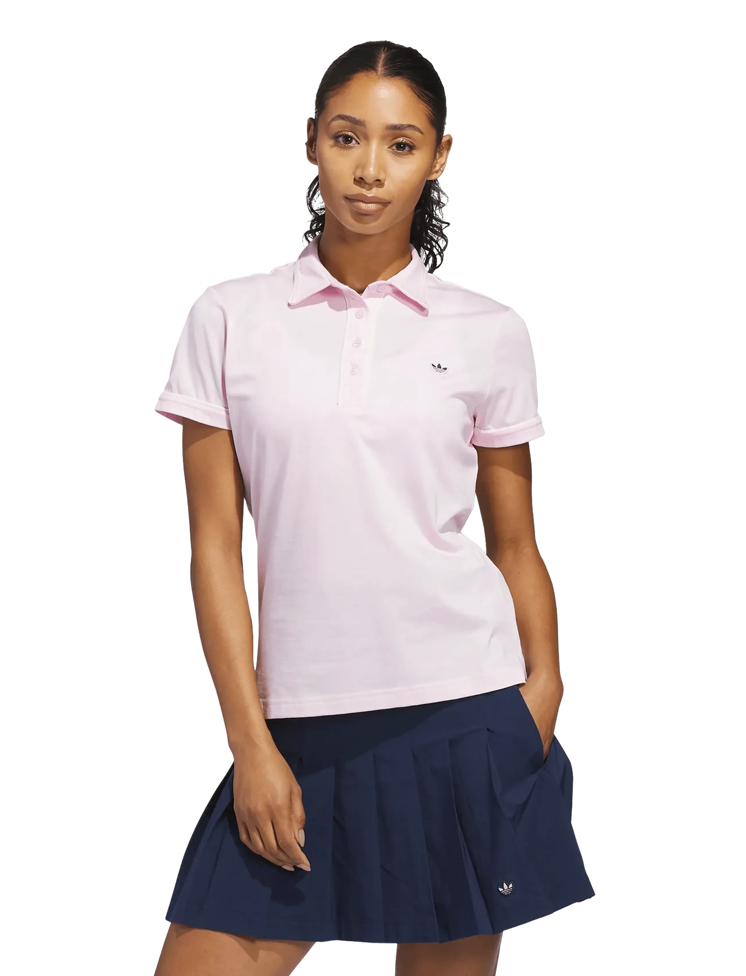 adidas Golf Originals - F Solid Polo W - toppe & t-shirts - clpink - 2