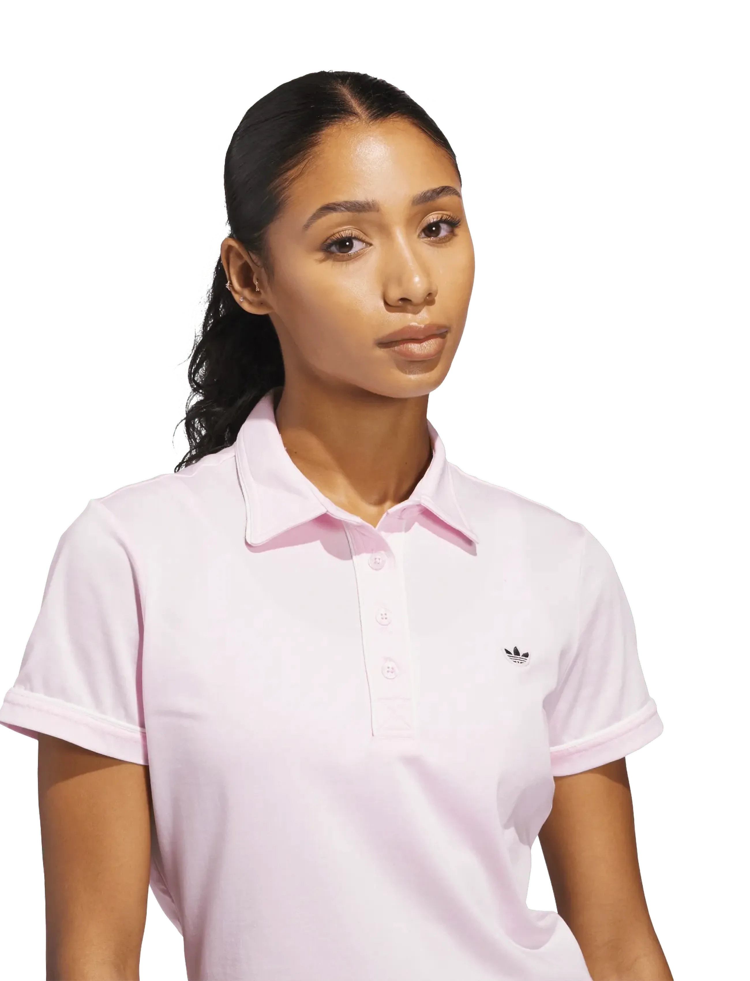 adidas Golf Originals - F Solid Polo W - toppe & t-shirts - clpink - 3
