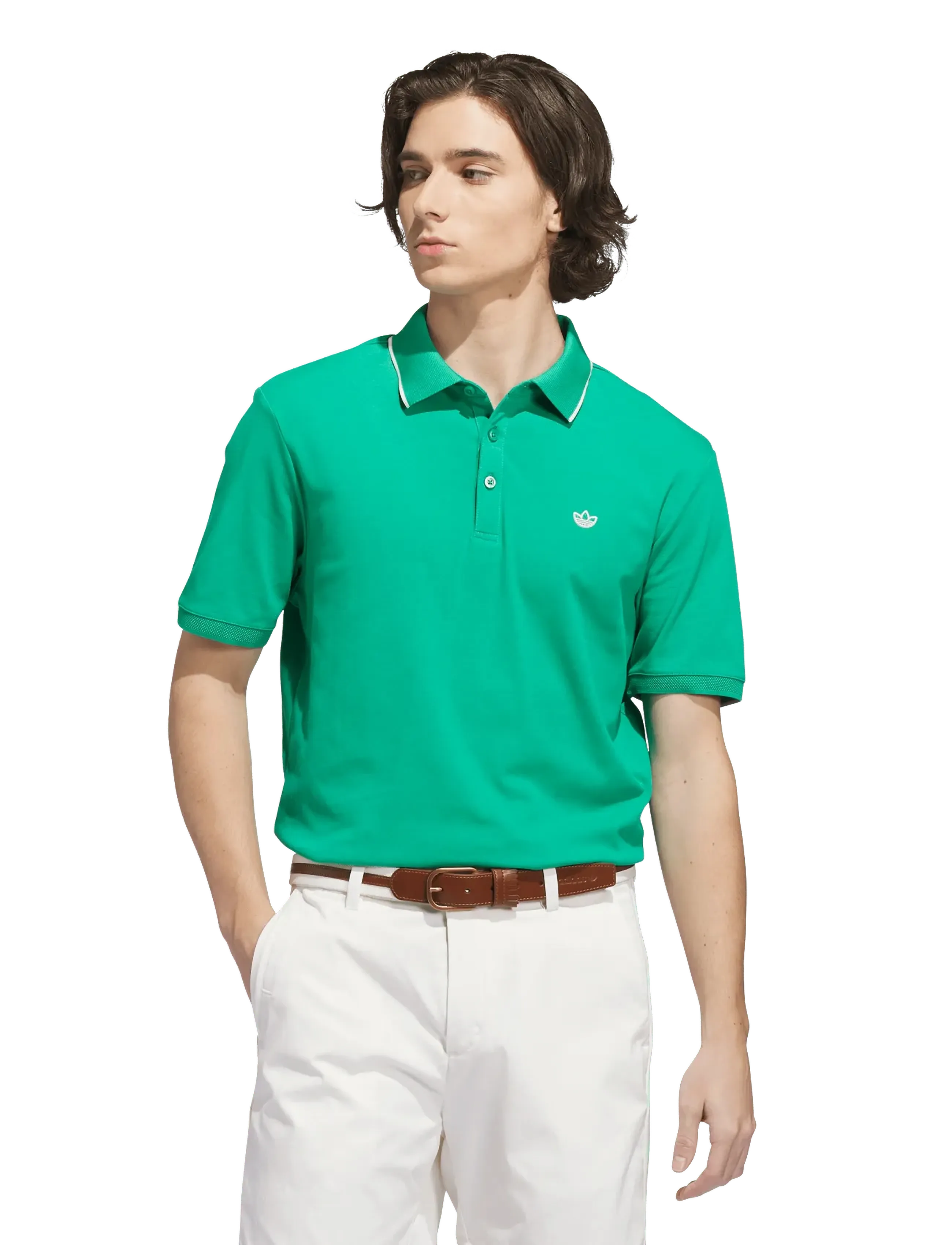 adidas Golf Originals - F Solid Polo LC - polos - cougrn - 3