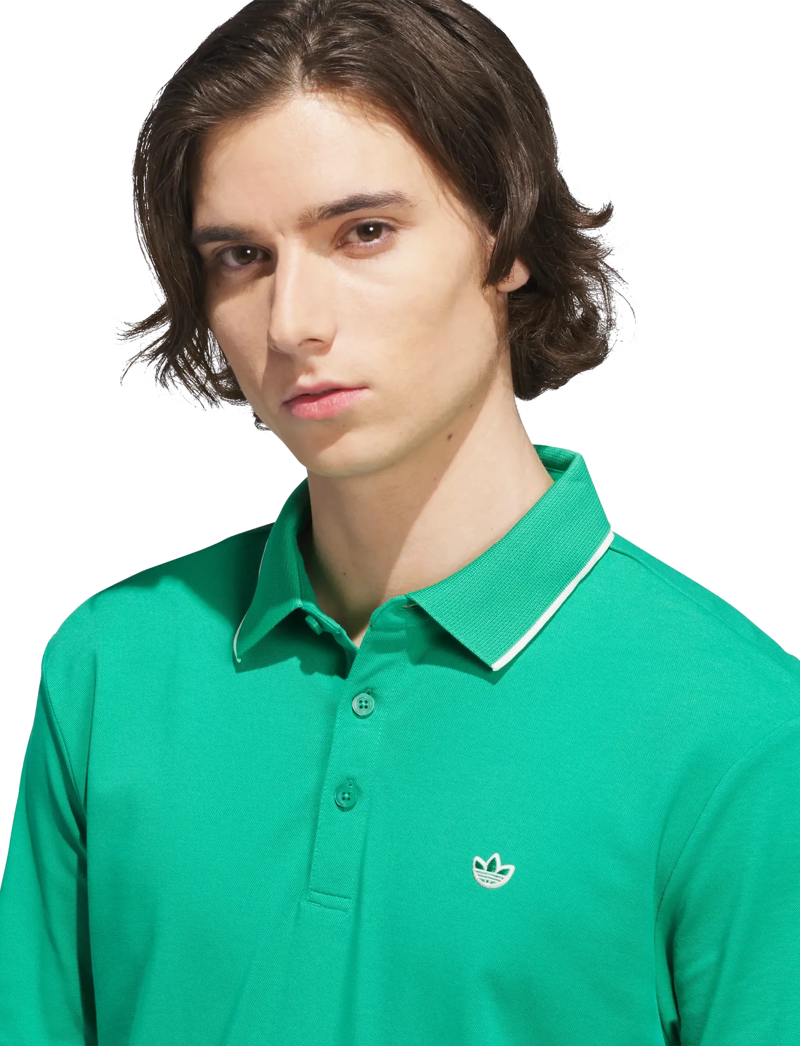 adidas Golf Originals - F Solid Polo LC - polos - cougrn - 4