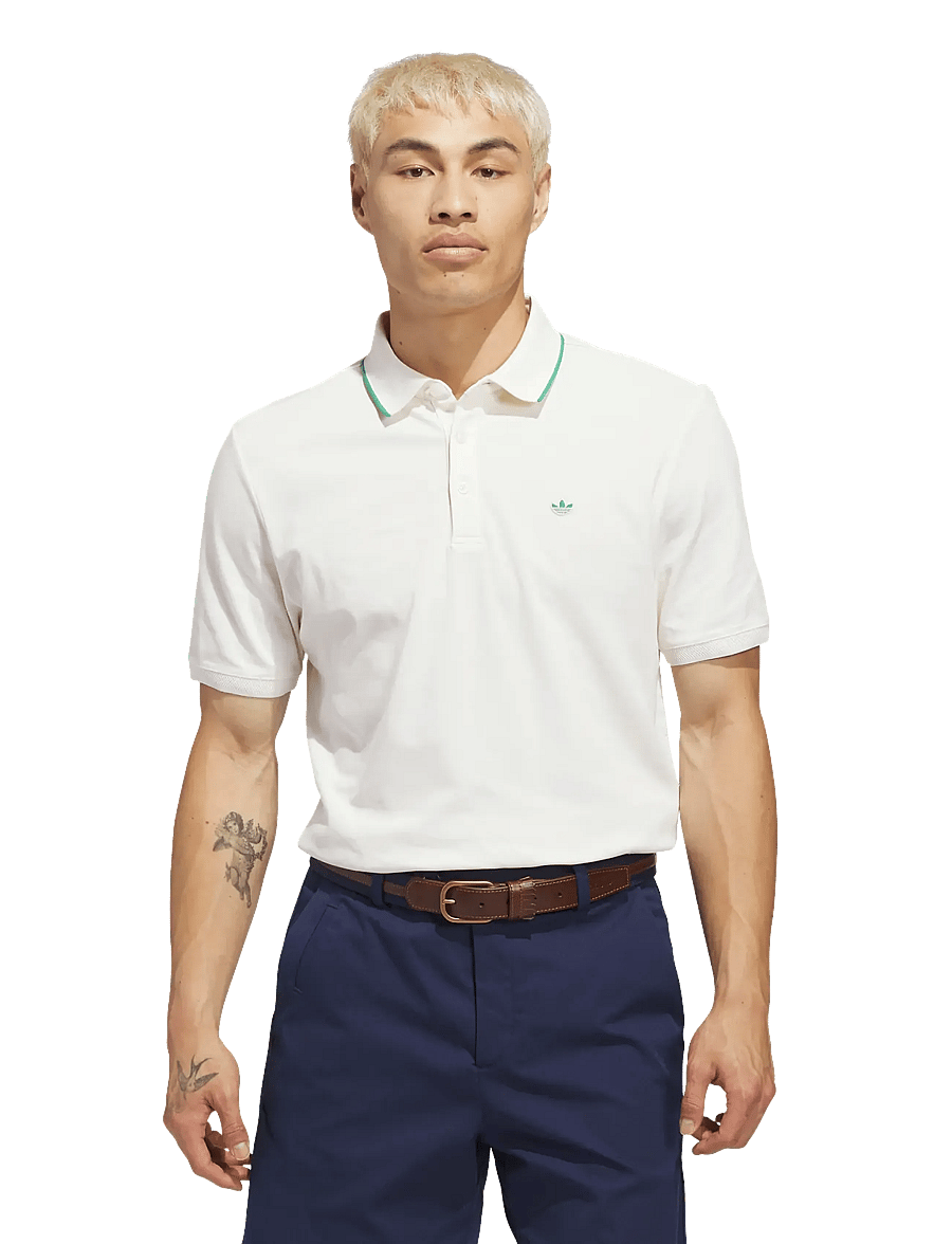 adidas Golf Originals - F Solid Polo LC - oberteile & t-shirts - cwhite/cougrn - 2