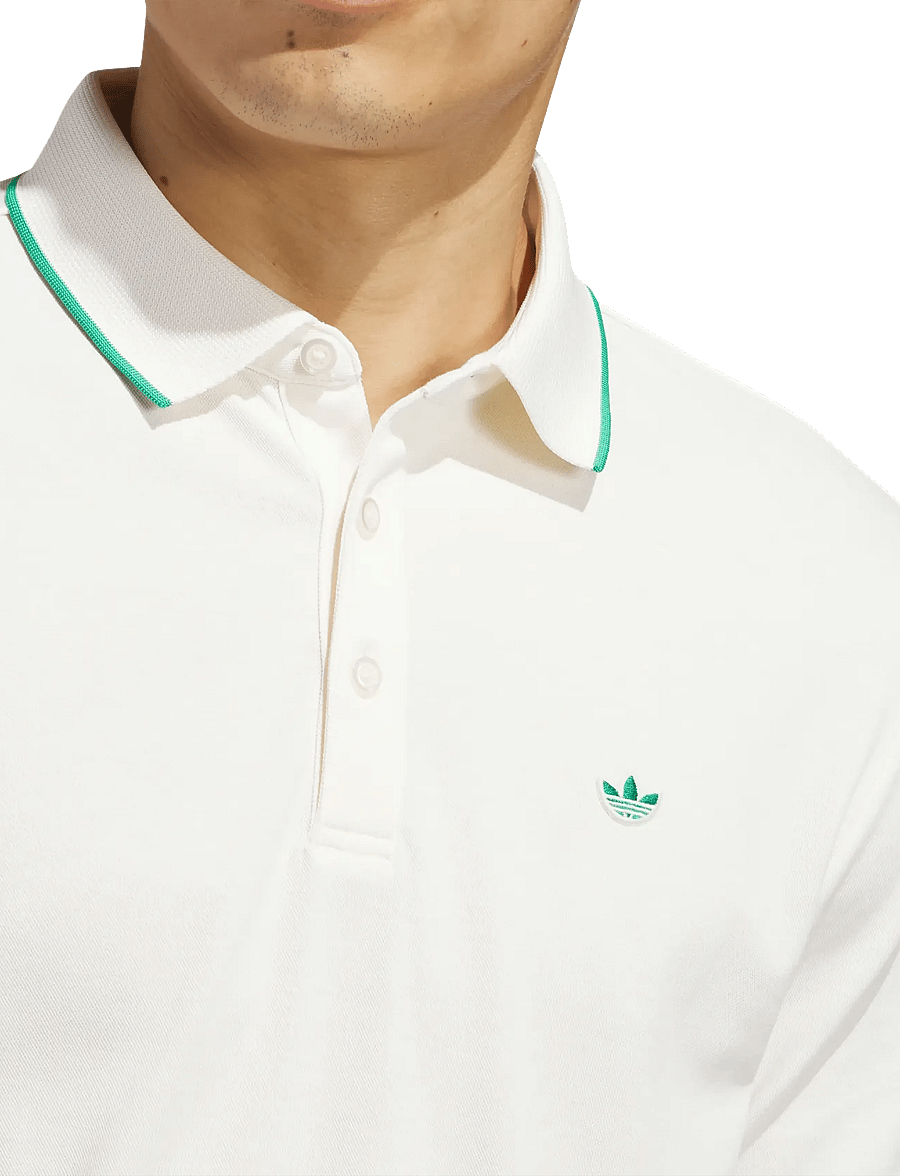 adidas Golf Originals - F Solid Polo LC - oberteile & t-shirts - cwhite/cougrn - 3